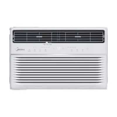 midea inverter window air conditioner with heat - quiet window ac unit and heat combo with dehumidifier - cools up to 550 sq. ft. - energy star rated, smart control, remote, 12,000 btu