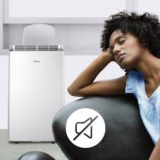 Condition photo showing New/Like New for midea duo 14,000 btu(12,000 btu sacc) high efficiency inverter, quiet portable air conditioner, cools up to 550 sq.ft., works with alexa/google assistant, includes remote control&window kit (renewed)