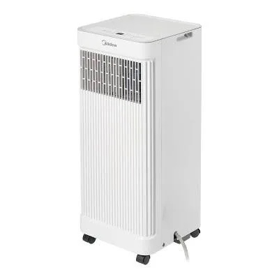 midea 8,500 btu ashrae (5,000 btu sacc) portable air conditioner, smart control, cools up to 150 sq. ft., with dehumidifier & fan mode, easy- to-use remote control & window installation kit included" 8,500 btu, wifi