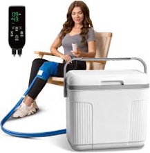 cold therapy machine,cold therapy system with programmable controller,ice machine knee replacement recovery system for knee after surgery,cryotherapy pain relief system for hip thigh calve elbow ankle