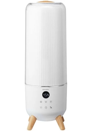 homedics cool mist ultrasonic humidifier for bedroom, large room humidifier, top-fill 1.47-gal tank, essential oil pads, built-in timer, 3 mist settings, air humidifier for home, office, plants large room (426 sq ft)