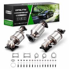 catalytic converter kit fit honda accord 2008-2017 odyssey 08-2019 pilot 2009-2022 acura mdx rlx rl rdx tl tlx tsx zdx 09-2018 ridgeline 09-2021 crosstour 2012-2015 3.5l 3.7l 16658 16643 16447 honda 3.5l 3.7l 2008-2022