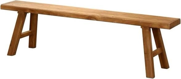 solid wood entryway bench - rustic elm farmhouse dining bench for hallway, bedroom, kitchen - 2-person seating, natural wood finish 31.5*10.2*17.7in/80*26*45cm
