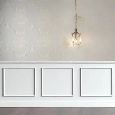 coukiu pre-cut 3 set peel and stick wall molding trim kit, 20" x20" premade wainscoting panels, self adhesive moulding panel for interior walls picture frame 20"x20" 3-frame,white