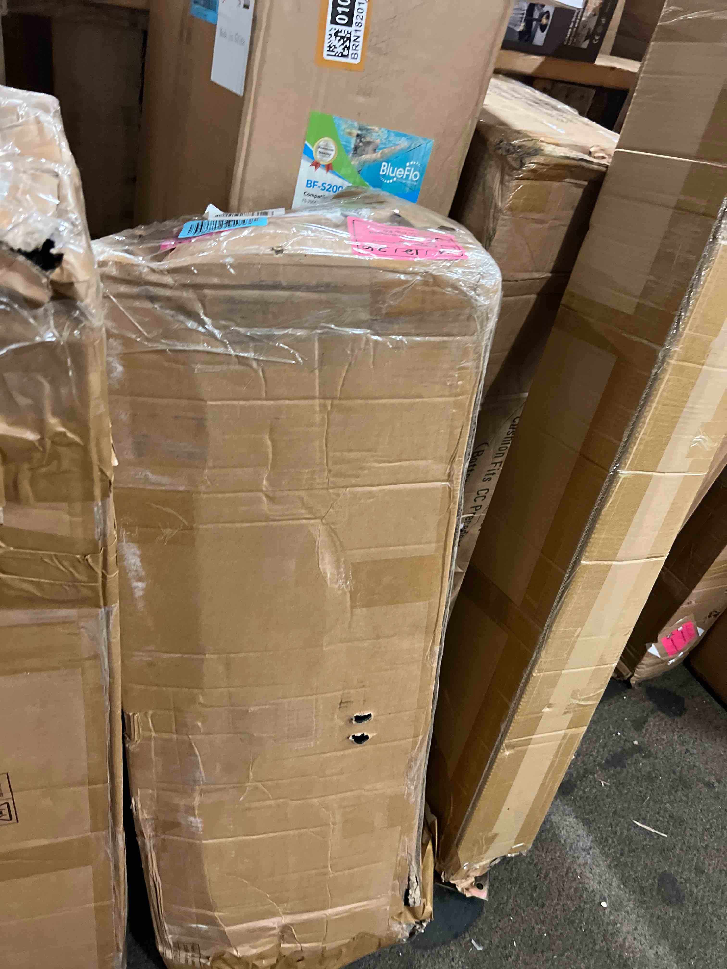 Condition photo showing New/Like New for folding chair rack, folding chair cart w/ 360° swivel wheels | heavy-duty 1000 lbs capacity holds 12 tables or 84 chairs, 72"l x 33"w x 74"h