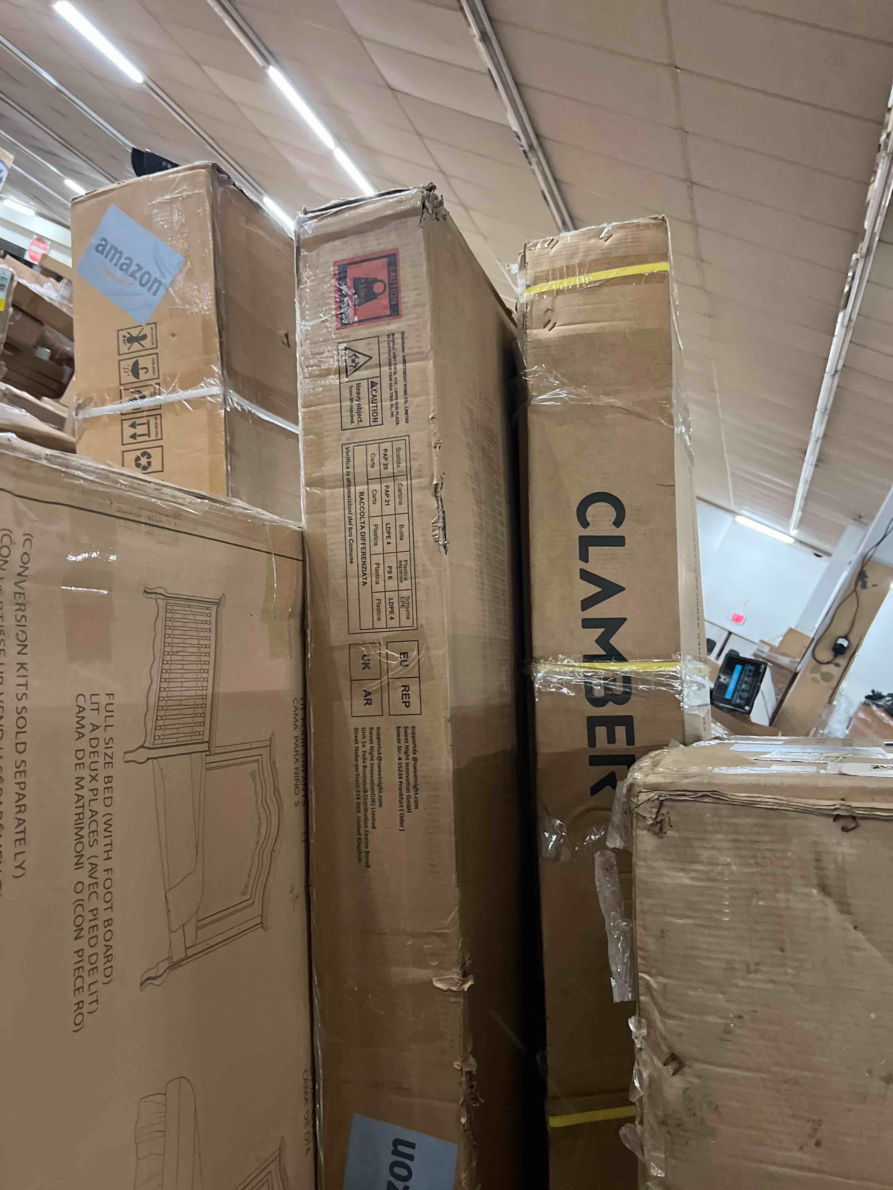 Condition photo showing New/Like New for novilla king size bed frame wood king bed frame and headboard, king bed frames with headboard solid wood bedframe foundation with 8.5 inch space underneath, no box spring needed, easy assembly