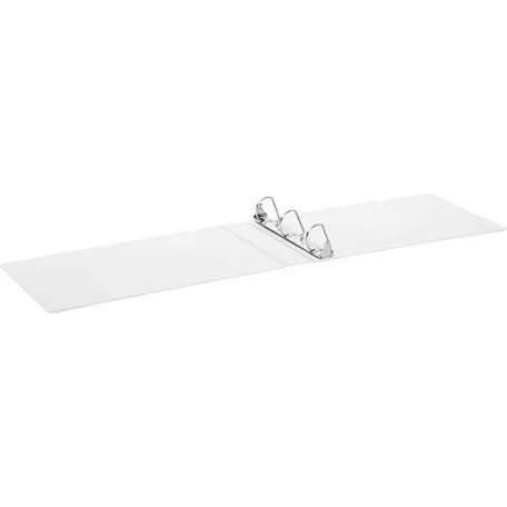 4 pcs 11 x 17 inch 3 ring binders 2 inch rings heavy duty view plastic flexible d ring binders economy holds 11" x 17" paper for artwork blueprints, office, home, work places(white) 2 inch white 4