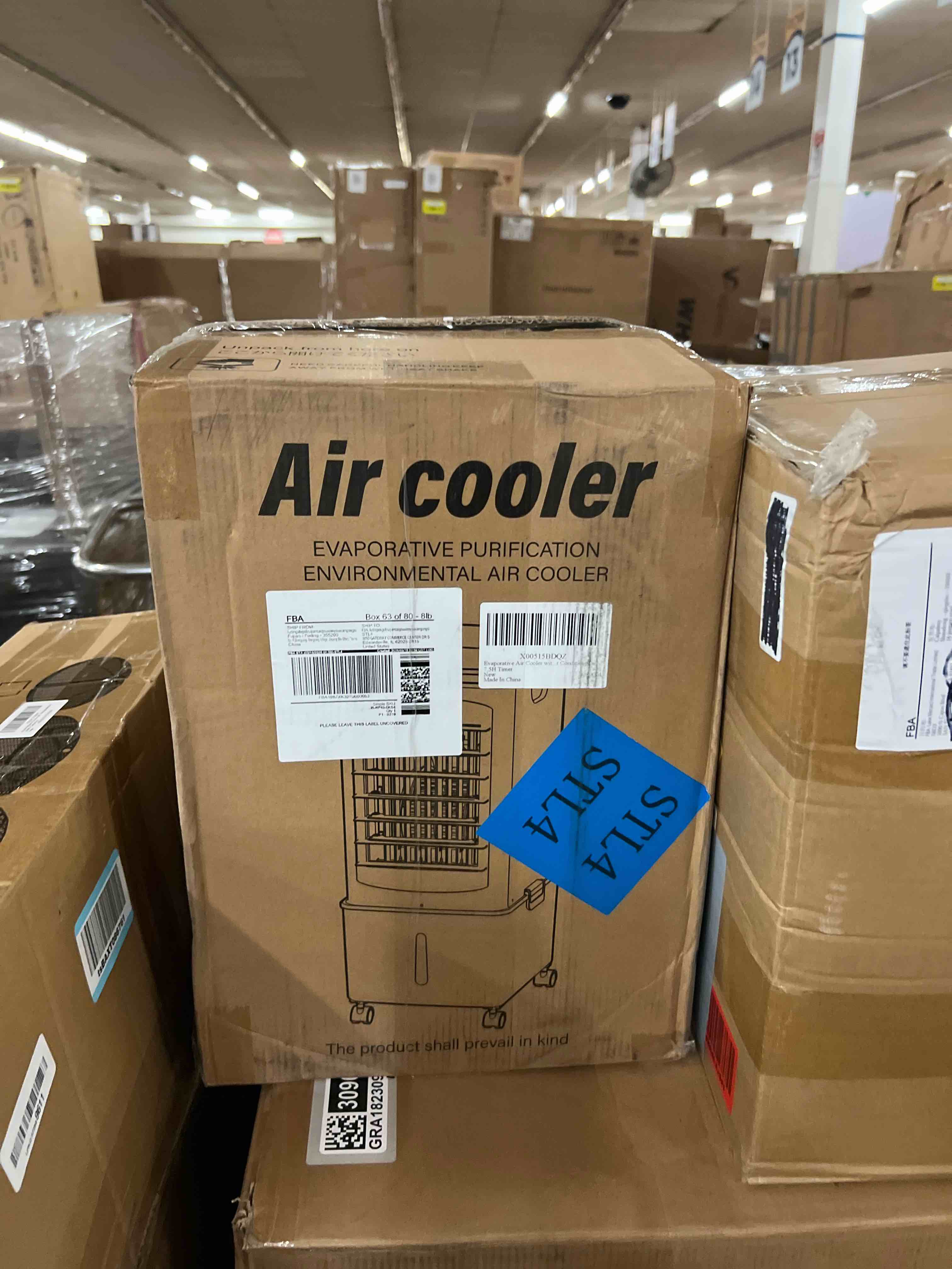 Condition photo showing New/Like New for portable air conditioners, portable ac unit, evaporative air cooler w/ 2.5 gal tank, fast cooling, 3 speeds, windowless air conditioner w/7h timer, swamp cooler for room home office garage