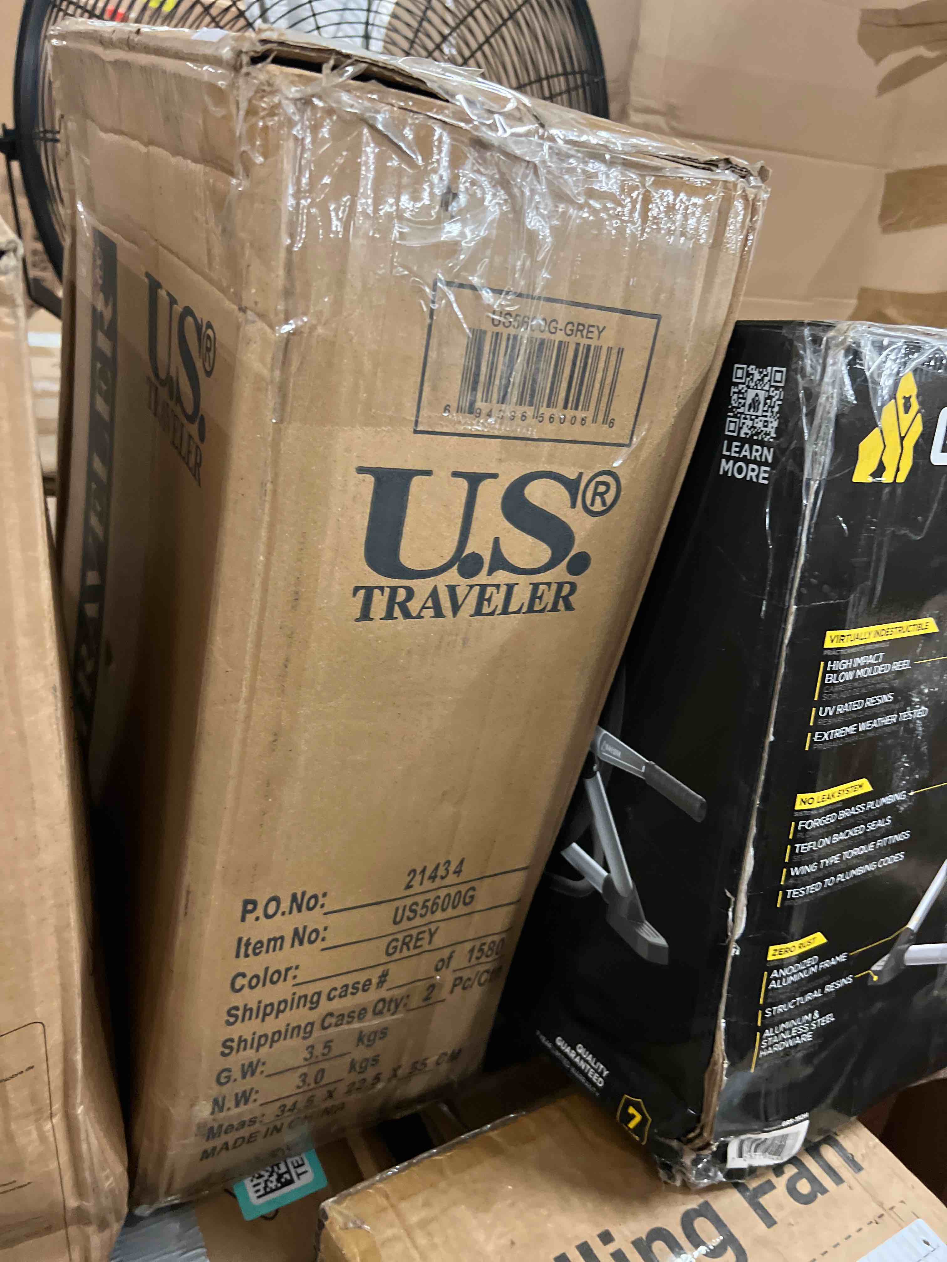Condition photo showing New/Like New for u.s. traveler rio lightweight softside rolling carry-on suitcase, 2-wheel set, grey