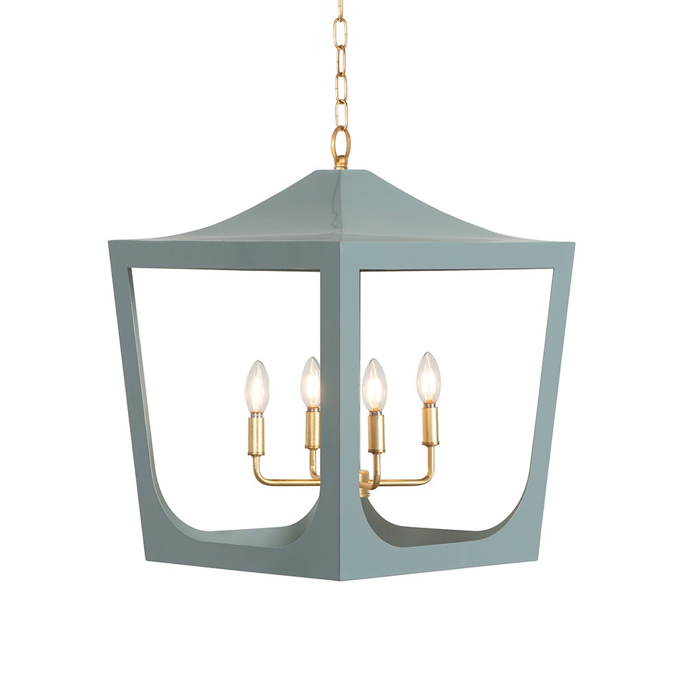 Condition photo showing New/Like New for wimble 4 - light lantern square / rectangle chandelier