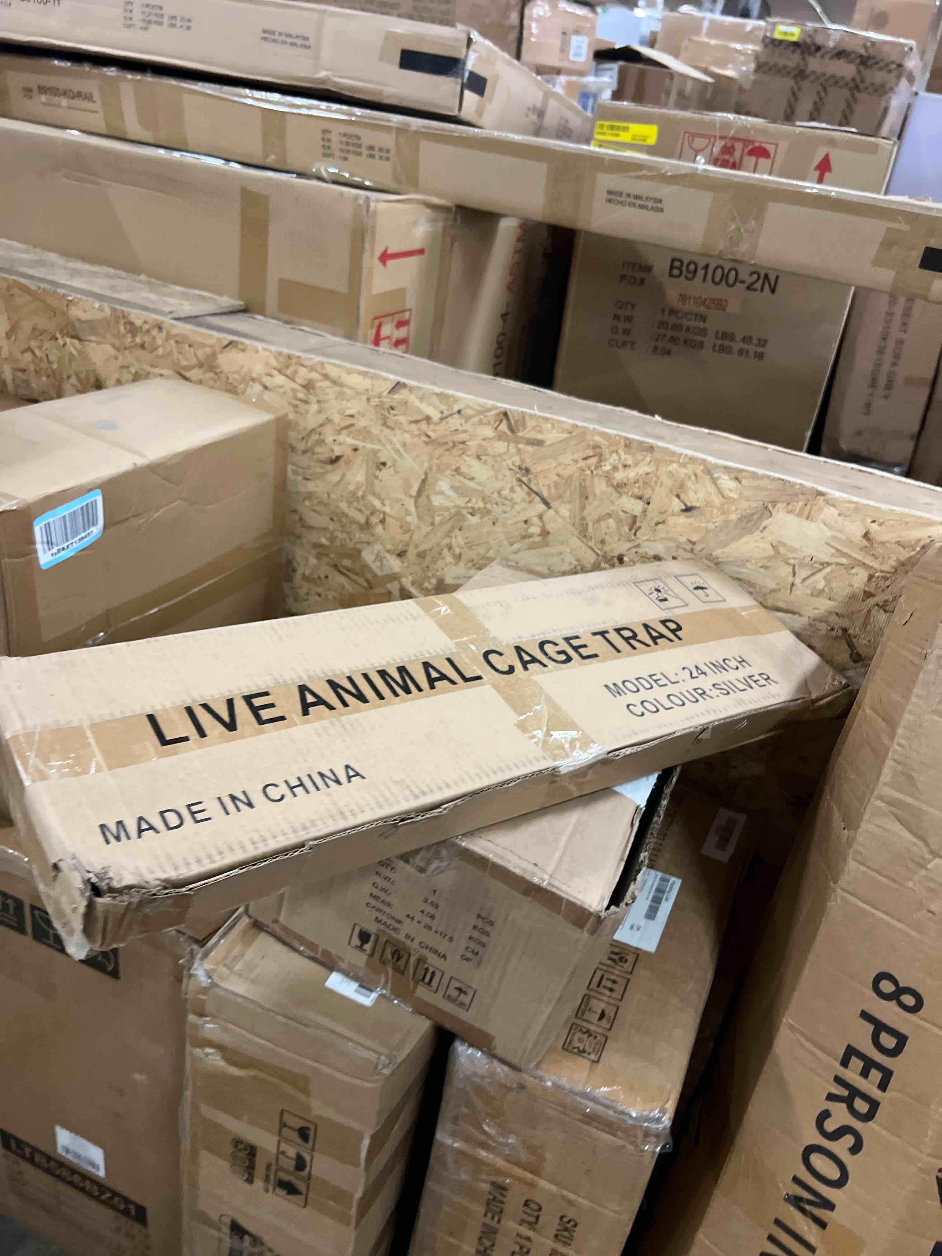 Condition photo showing New/Like New for 24" foldable humane live animal trap cage | easily capture and release squirrels, small stray cats, and rabbits weighing up to 5.5 pounds