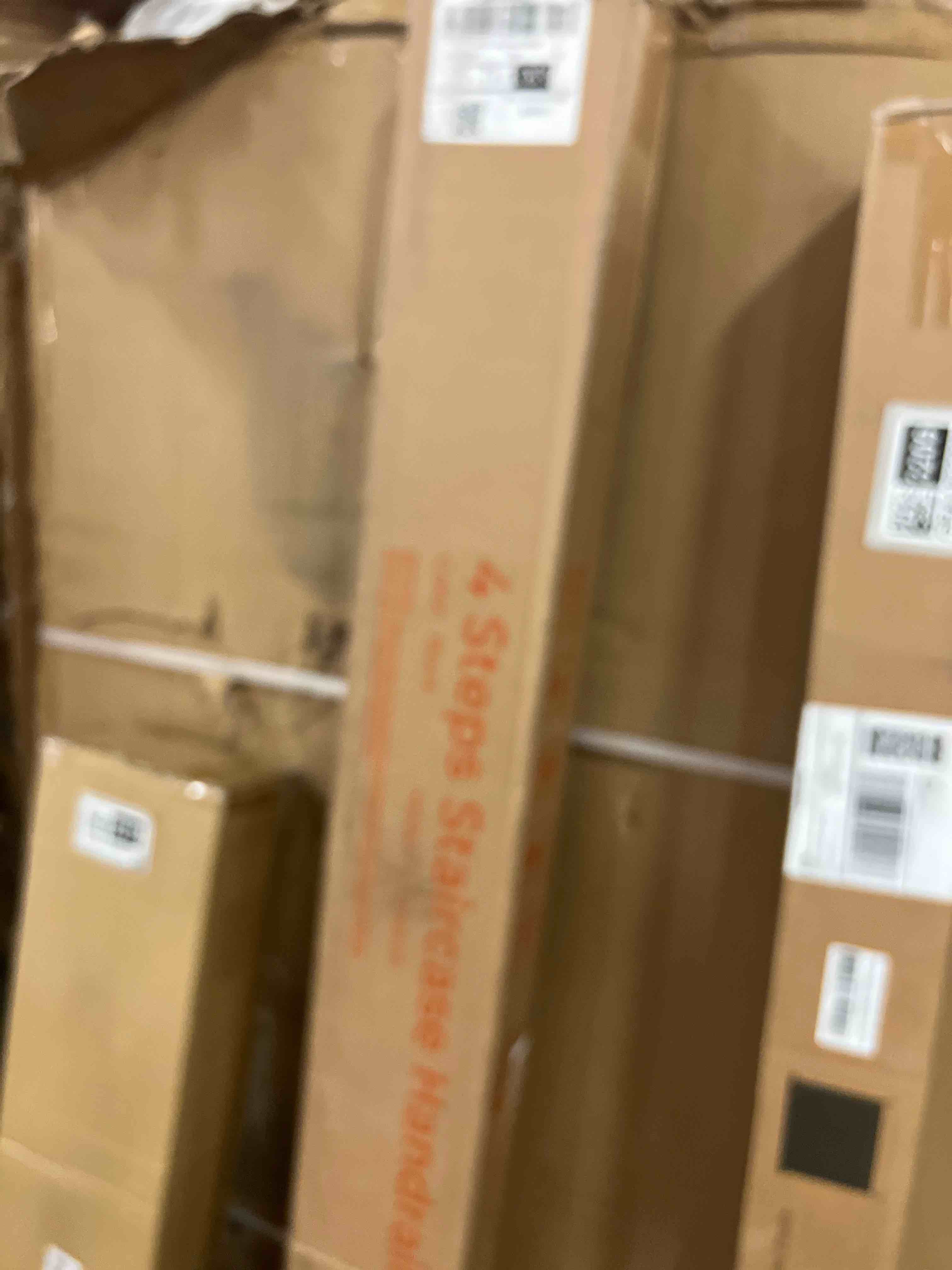 Condition photo showing New/Like New for hand rails for outdoor steps?stair handrail & indoor stair railing kit?railings for outdoor steps for fence & outdoor steps (2, black-with balusters, 4 step)