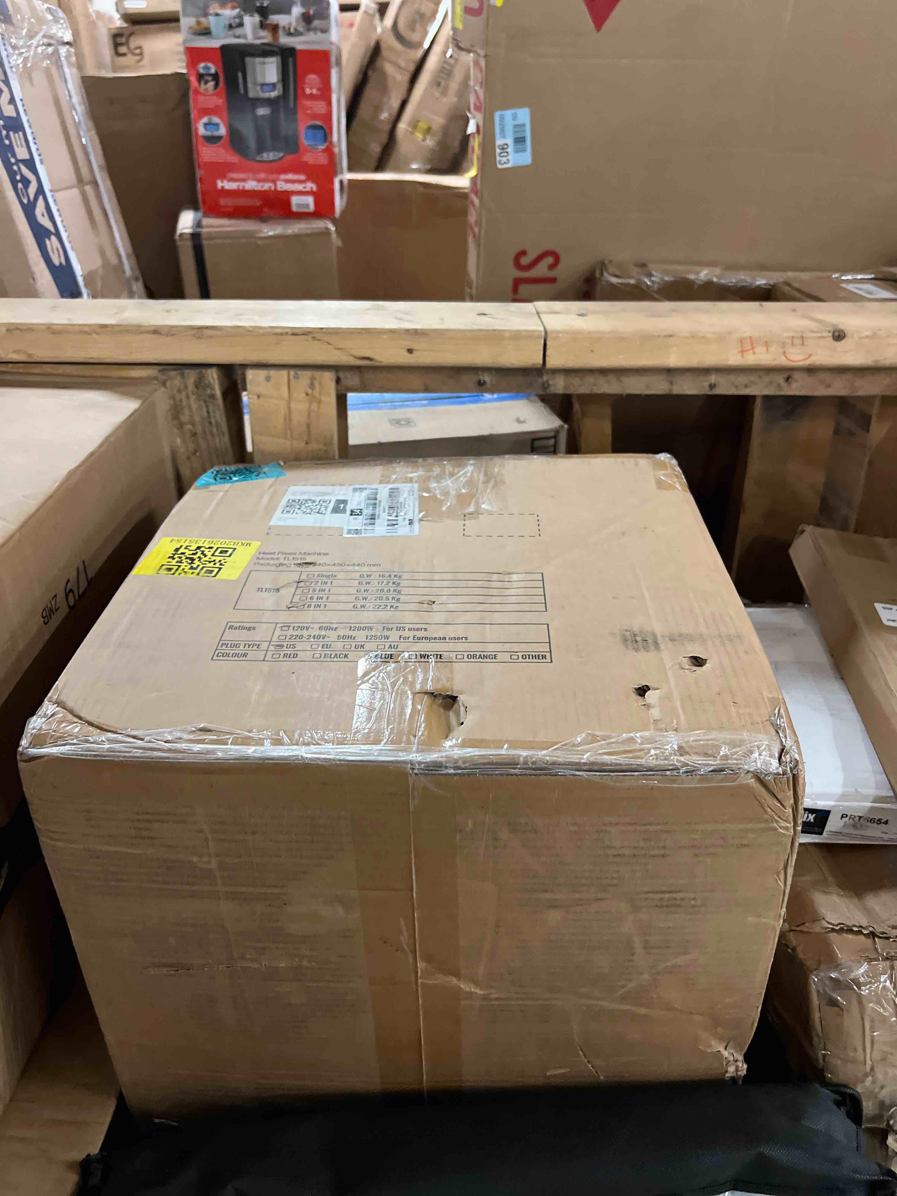Condition photo showing New/Like New for vevor heat press machine, 15 x 15 in, 2-in-1 multifunction, 360° swing away, 1200w double tube fast and even heating, digital precise control, sublimation press machine for t-shirts, hats, caps