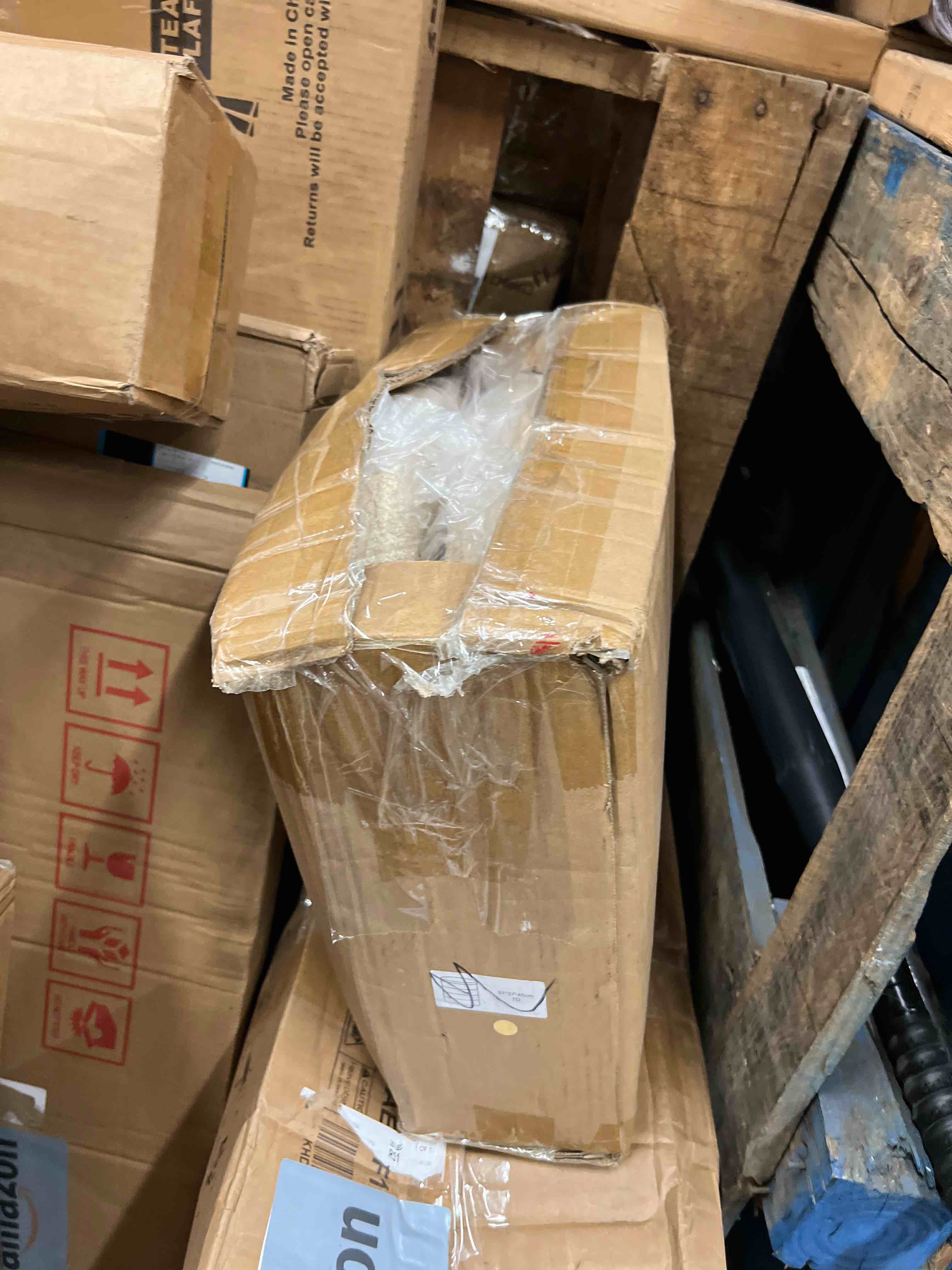 Condition photo showing New/Like New for b fsobeiialeo storage ottoman cube, round ottomans with storage foot stool footrest for lving room, boucle ottoman seat for dorm room,faux teddy fur, white 15"x15"x13.19"