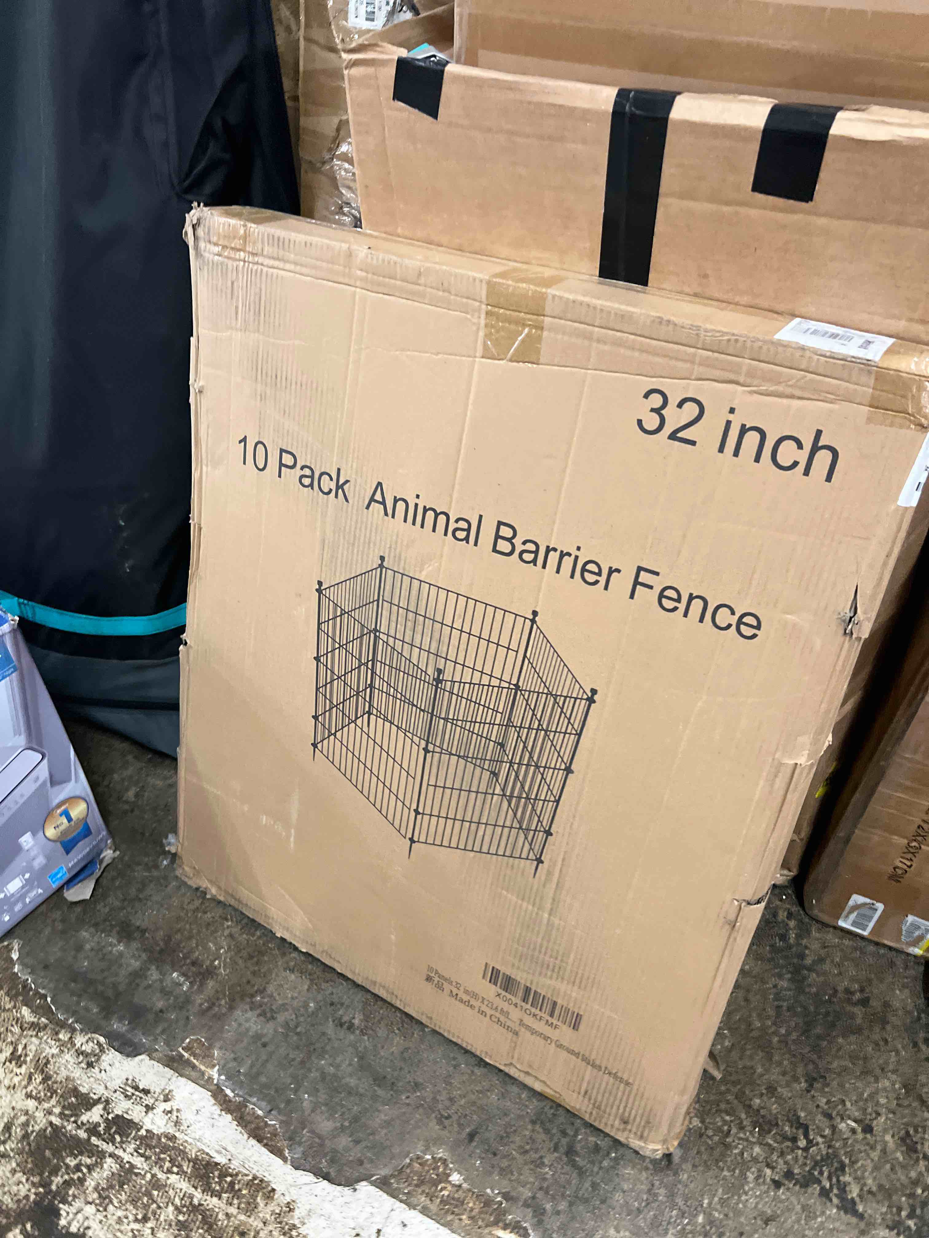 Condition photo showing New/Like New for 10 panels no dig decorative outdoor garden fence for yard, 32 in(h) x 23.6 ft(l) animal barrier fencing rustproof metal wire panel border for dog, rabbits, and patio temporary ground stakes