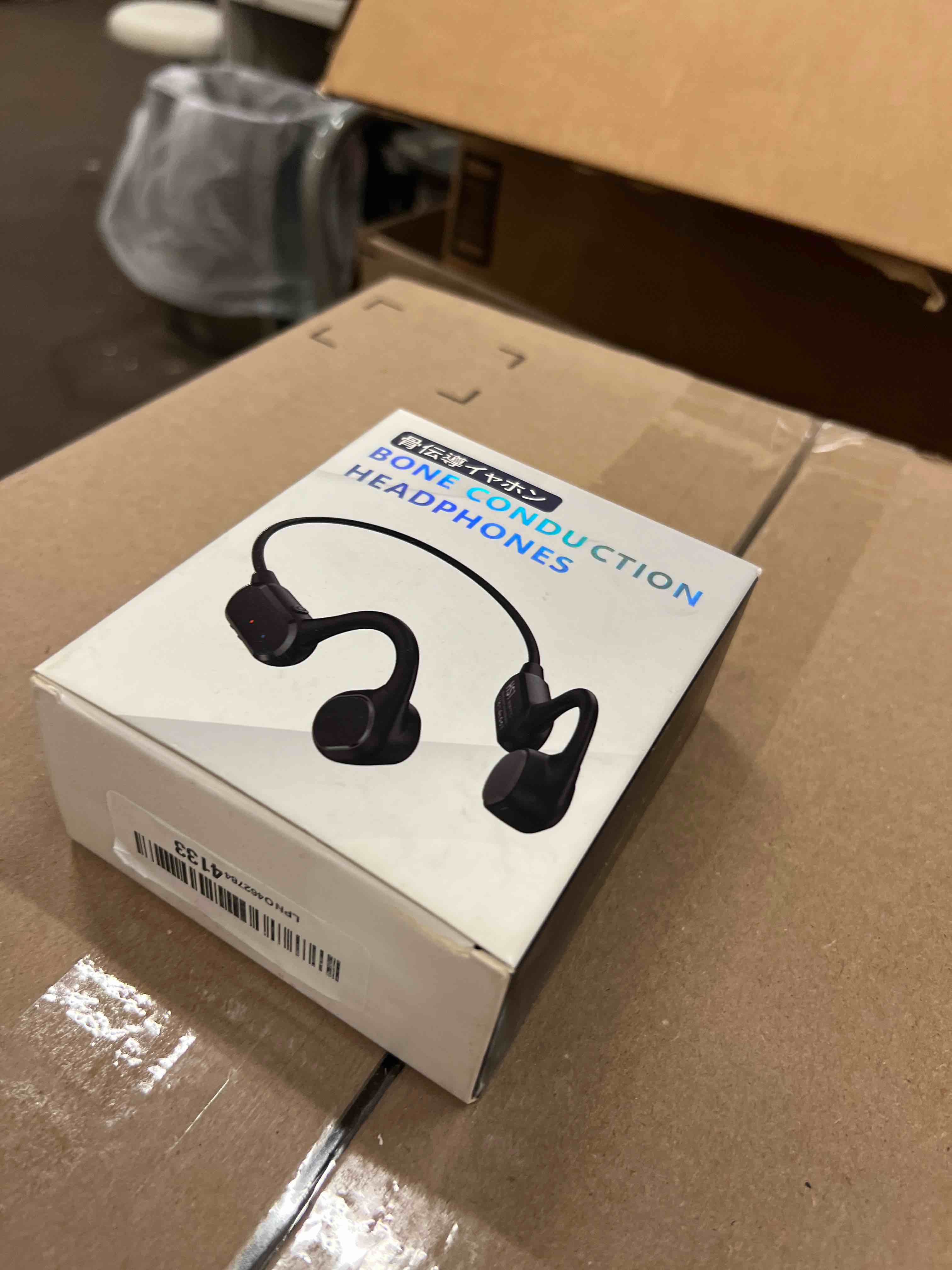 Condition photo showing New/Like New for bone conduction headphones, 2026 upgraded open-ear bluetooth wireless sport headphones,waterproof wireless headphones with built-in mic for sports,workout, running, hiking, cycling (black)
