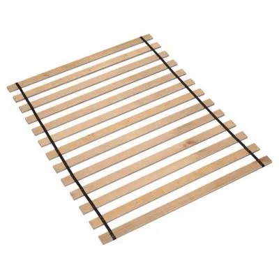 Condition photo showing New/Like New for signature design by ashley contemporary frames and rails queen roll slats brown