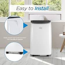 Condition photo showing New/Like New for black+decker portable air conditioner, 9,000 btu, bpact08wt, white | 5,300 btu sacc for rooms up to 400 sq. ft., 3-in-1 portable ac, fan and dehum with follow me remote control