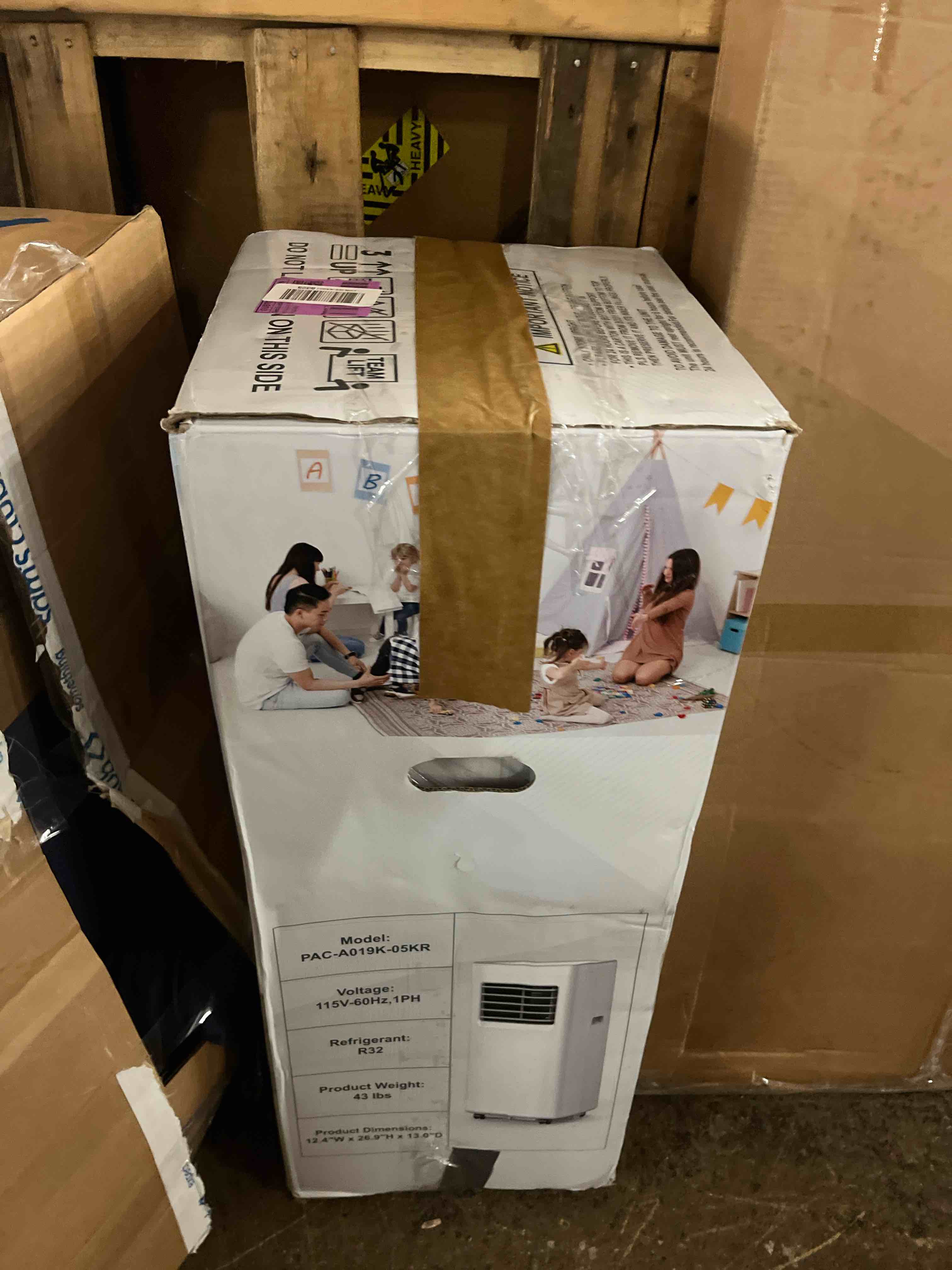 Condition photo showing New/Like New for portable air conditioner, 3-in-1 8500 btu ac unit with fan & dehumidifier – quiet cooling for bedroom, home office up to 450 sq.ft, includes complete window mount kit