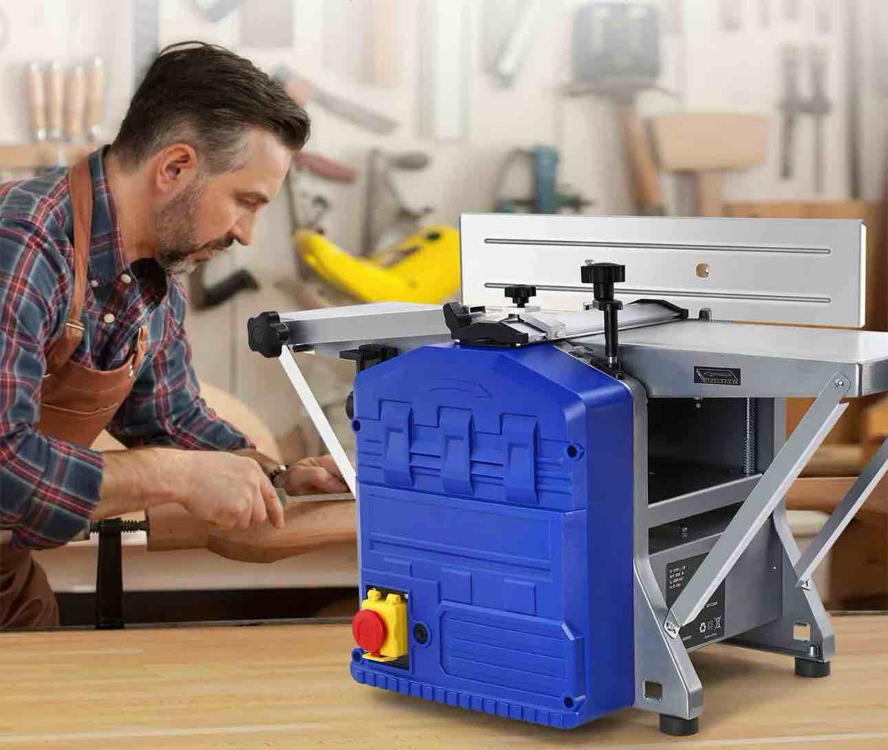 Condition photo showing New/Like New for garvee 1250w benchtop wood planer, low noise, for wood planing