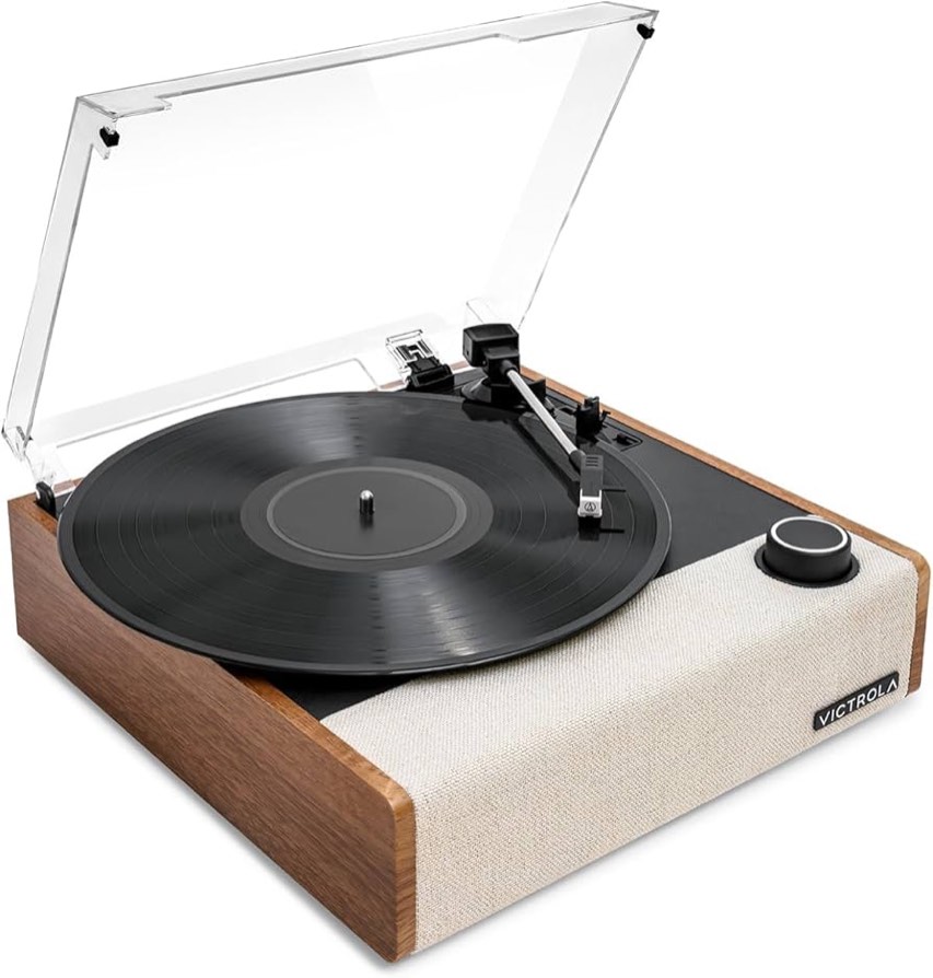 Victrola Eastwood II Bluetooth Record Player with 3 speed Turntable - Oak