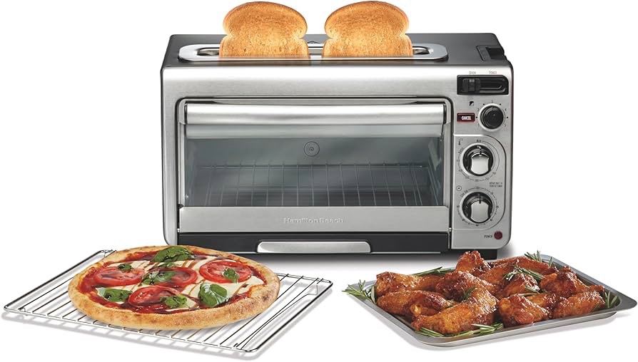 Hamilton Beach - 2-Slice Toaster Oven - Stainless Steel