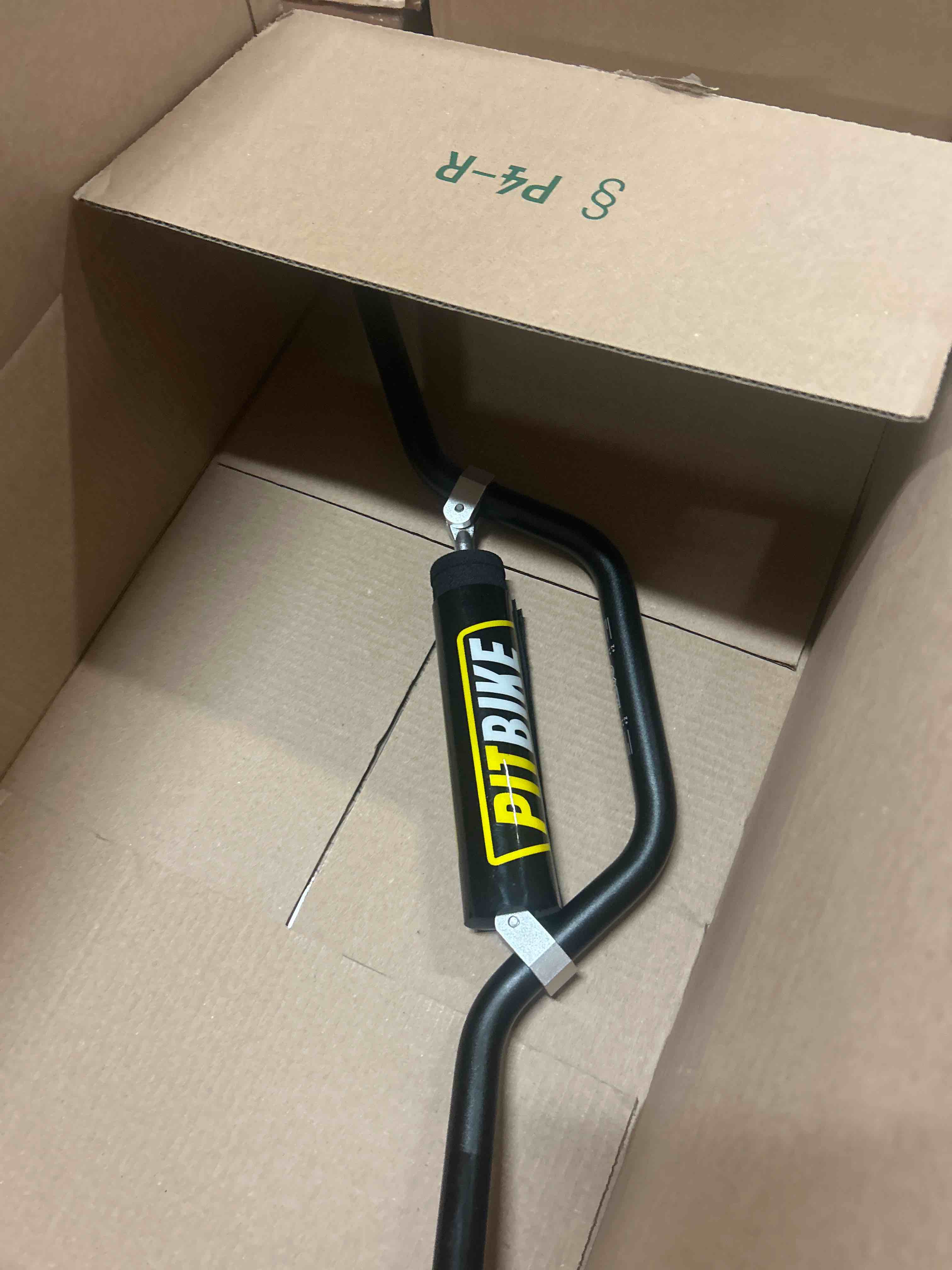 Condition photo showing New/Like New for Universal 7/8 Inch 22mm Dirt Bike Handlebars, Upgraded Pit Bike Handlebar with Foam Pad for Motocross CRF YZF KXF KLX RMZ DRZ Pit Dirt Bike ATV Quad - Black