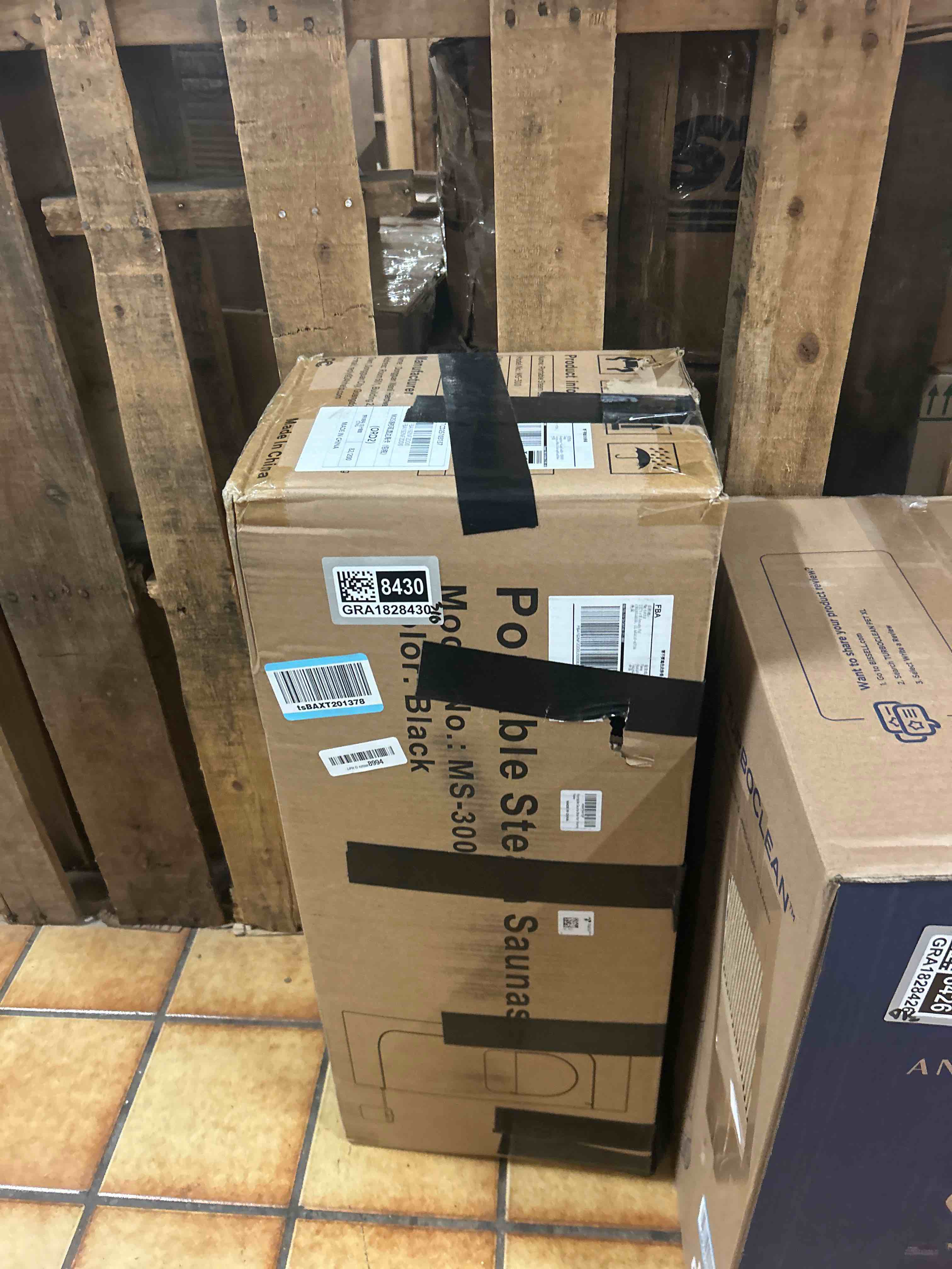 Condition photo showing New/Like New for Portable Sauna for Home, Personal SPA Steam Sauna with 10 Min Fast Heating & 9 Levels Heat, Warm Sauna Tent with 3L/1200W Steamer, Folding Chair, Remote Control for Body Relaxation,32" x 32" x 71"