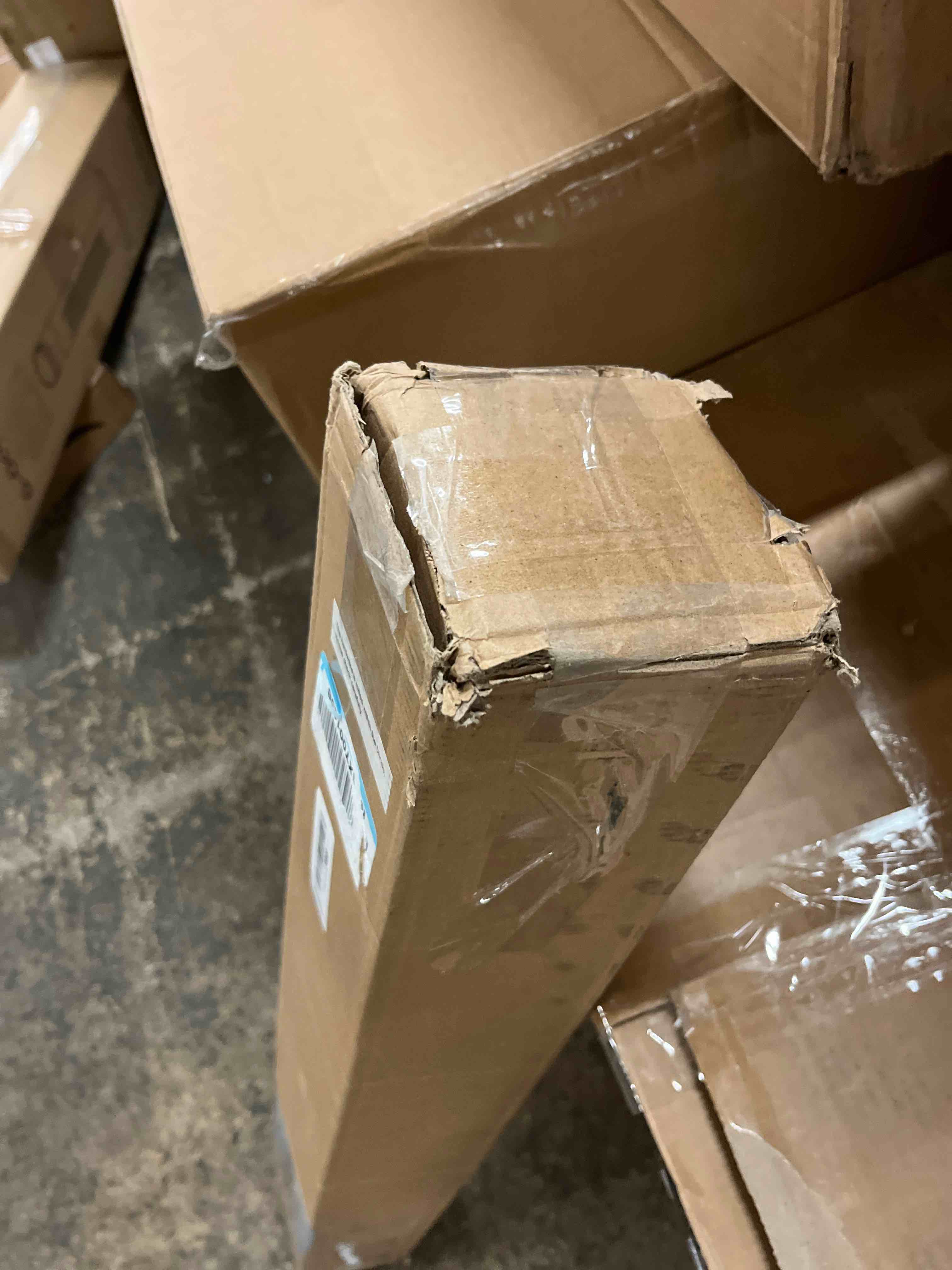 Condition photo showing New/Like New for LazBlinds No Tools No Drill Cordless Bamboo Roman Shades, Light Filtering Window Treatment, Roll Up Bamboo Blinds for Window 36'' W x 64'' H, Brown