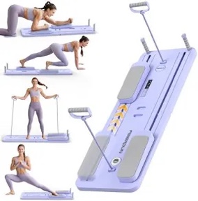 Condition photo showing New/Like New for Pilates Reformer Board, Foldable Pilates Reformer Kit,Portable Pilates Machine for Women Girls All-in-1 Multi-Purpose Abs Core Pilates Equipment Workout for Home Office Indoor