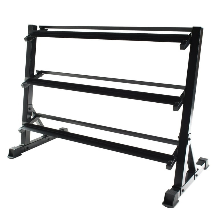 Condition photo showing Good Condition for Fuel Pureformance by CAP 51in. 3-tiered Dumbbell Storage Rack, Black