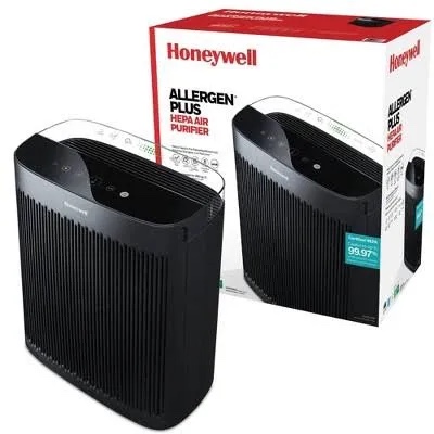 Condition photo showing New/Like New for Honeywell - Allergen Plus HEPA Air Purifier, Extra-Large Rooms (500 sq.ft) - Black