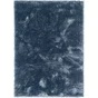 Condition photo showing New/Like New for Saavedra Liza Dark Blue Glam Solid Shag Plush Area Rug (5ft 3 x 7ft 3)