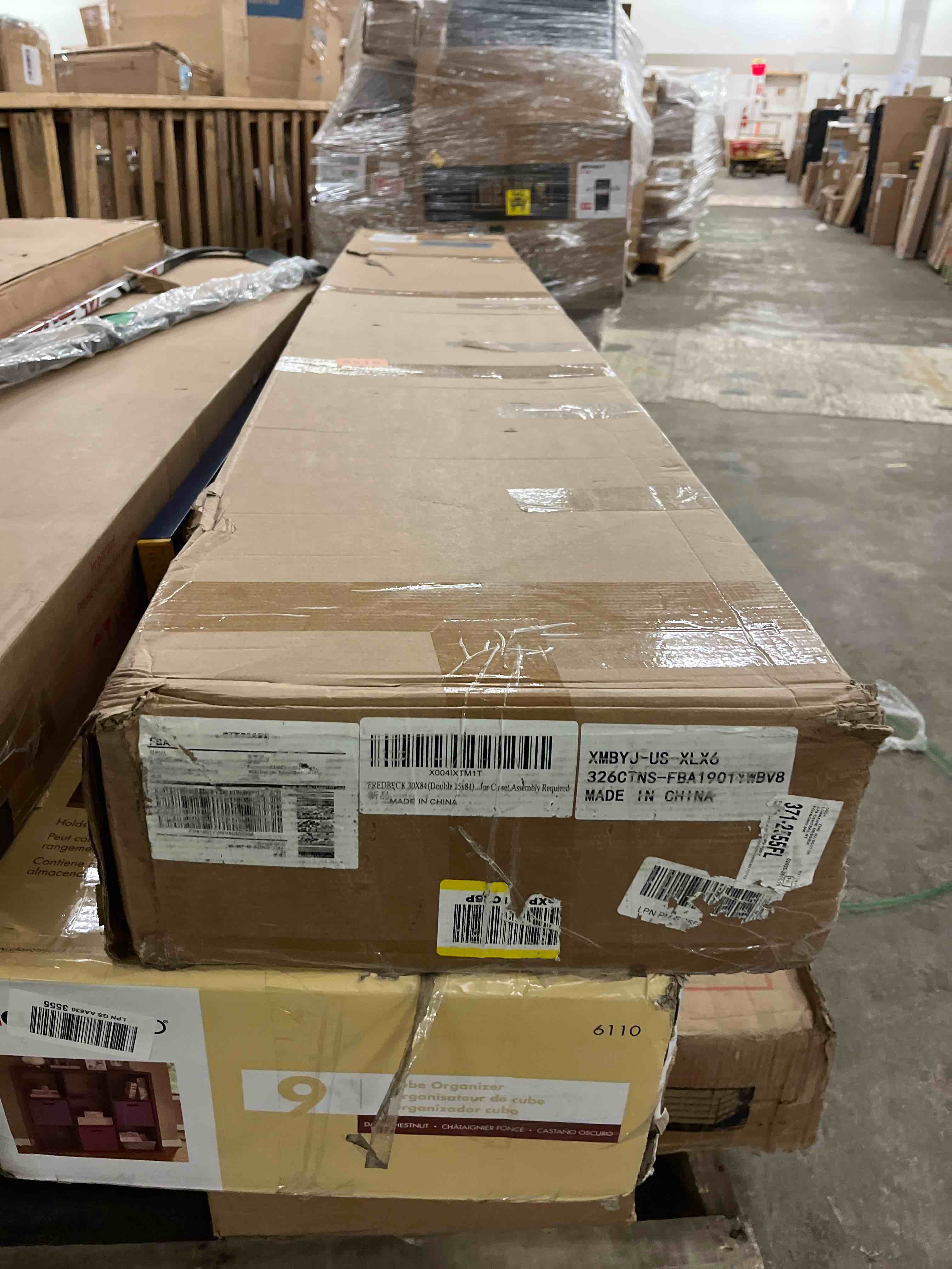 Condition photo showing New/Like New for FREDBECK 30X84 inches (Double 15x84) White Bifold Barn Door Sliding Bi fold Doors Bi-fold Folding with 34" Hardware Kit & Handle,Solid MDF Door with Water-Proof PVC Surface for Closet,Assembly Required