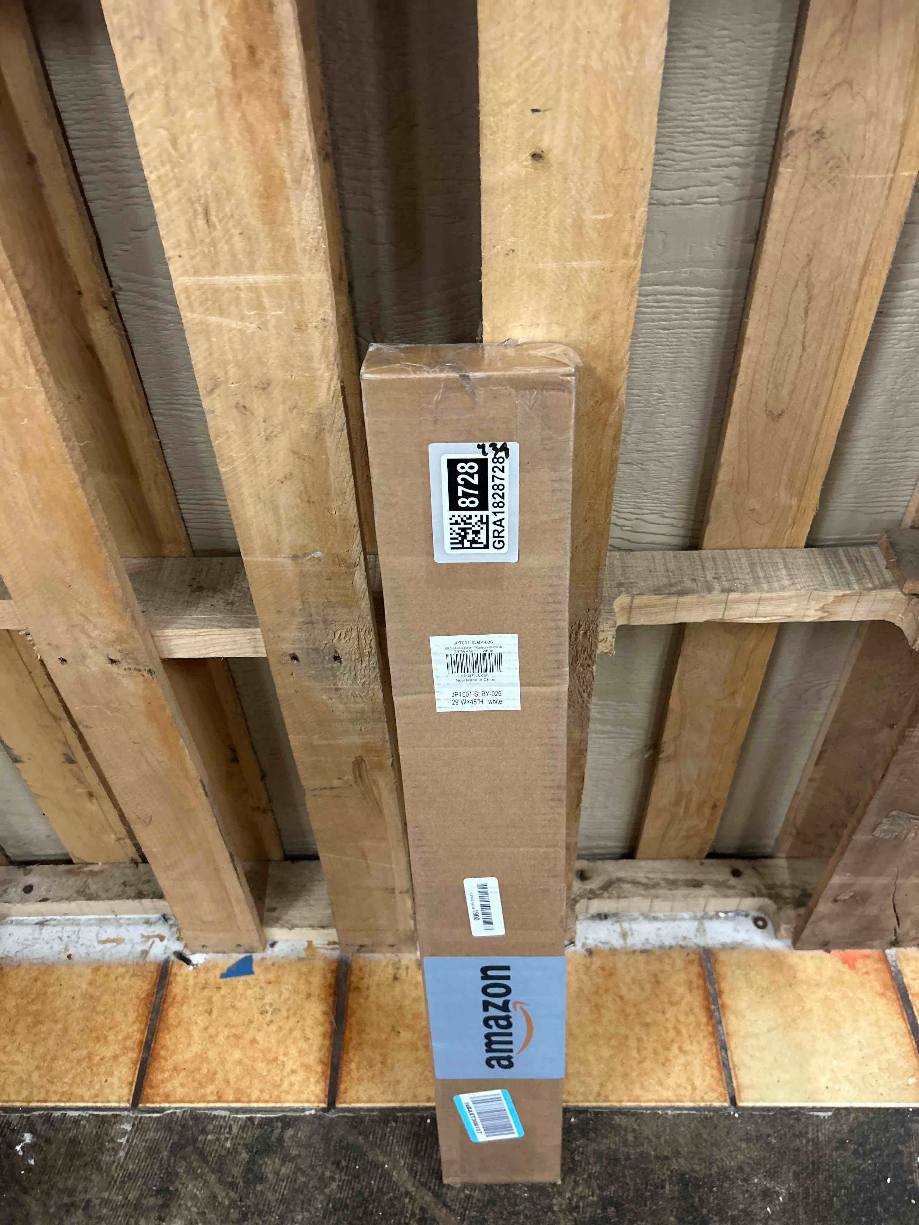 Condition photo showing New/Like New for LazBlinds No Tools No Drill Cordless Aluminum Mini Blinds, 100% Privacy S-Curve Blinds for Windows, Room Darkening Horizontal Window Blinds and Shades for Home, 29" W x 48" H, White