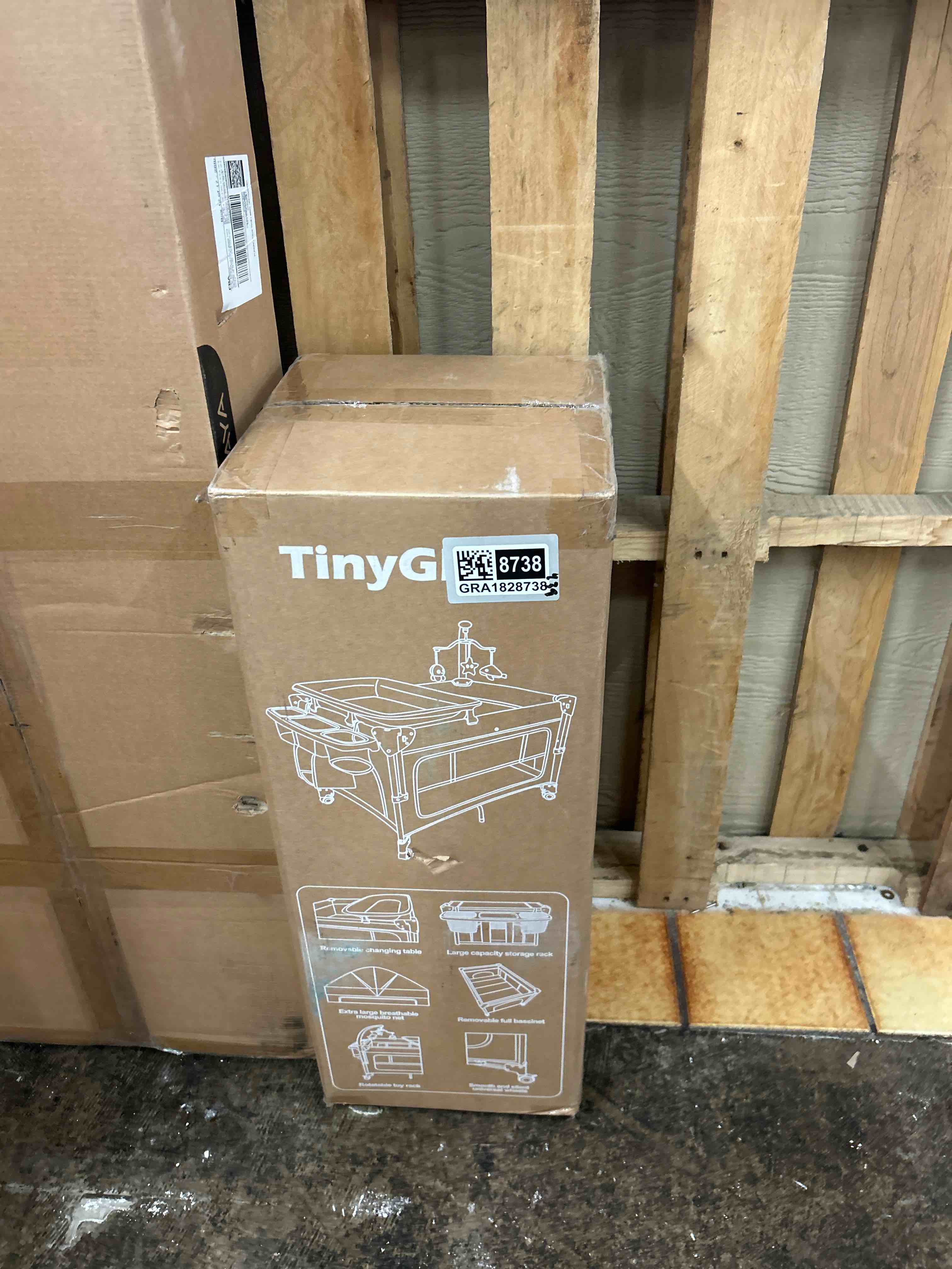 Condition photo showing New/Like New for 4 in 1 Baby Bassinet, Pack and Play, Bedside Crib Sleeper, Diaper Changer, Quickly Assembled and Folded Portable Crib with Mattress and Mosquito Net, Easy to Carry