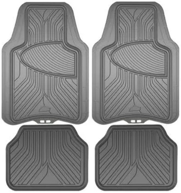 Condition photo showing New/Like New for Armor All® 4-Piece All-Season Grey Floor Mats - Custom Fit - All-Weather Protection, Easy to Clean - Premium Trim to Fit Rubber Mats for Cars, Trucks, SUVs