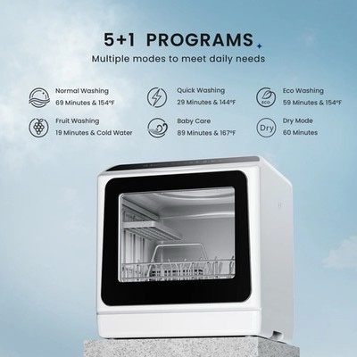 Condition photo showing Good Condition for Simzlife ZX-DW-01-S Portable Mini Dishwasher Countertop with 5-Liter Built-in