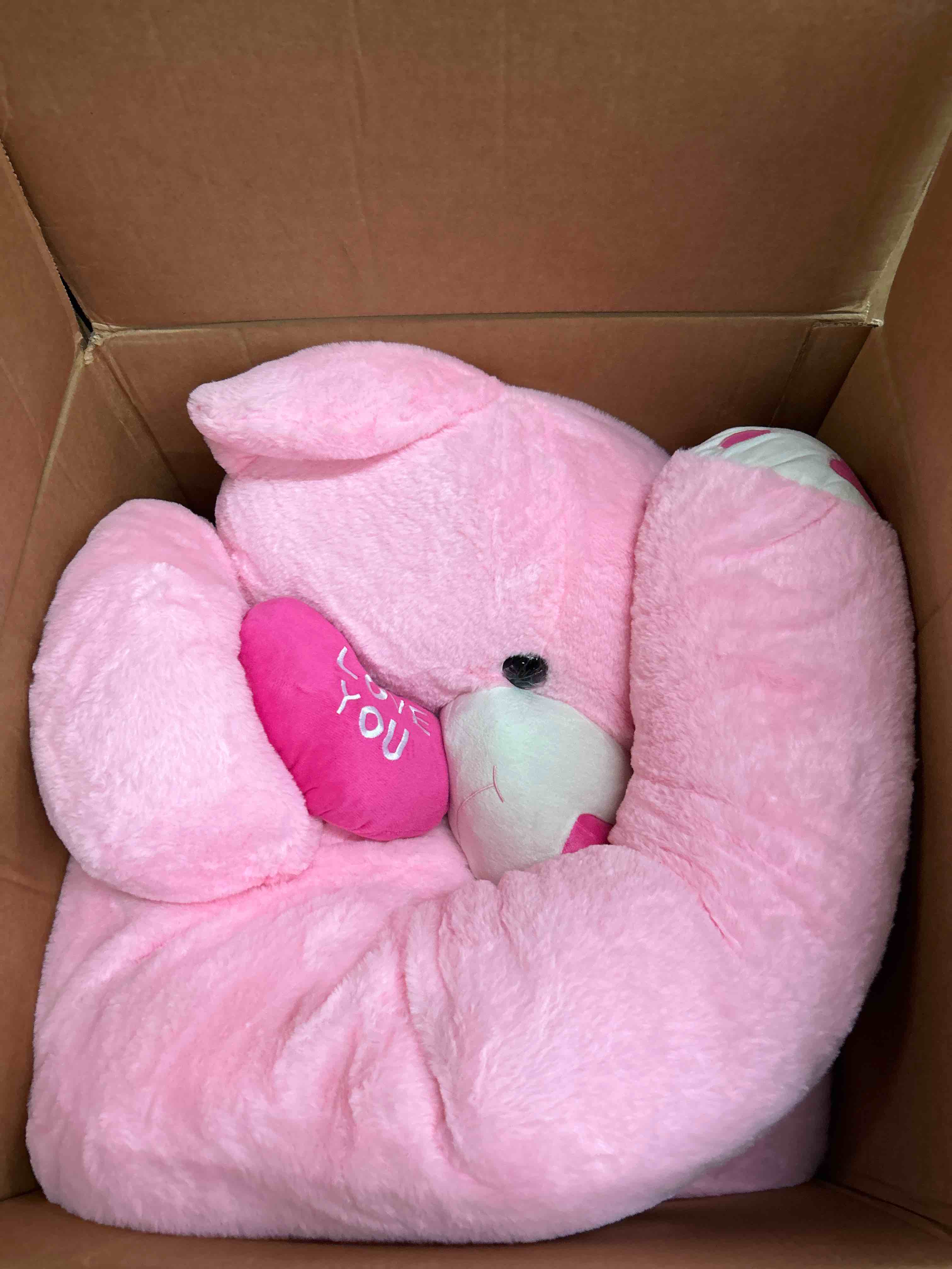 Condition photo showing New/Like New for MaoGoLan Giant Teddy Bear 6 Feet- I Love You Red Heart Big Pink Teddy Bear Stuffed Animal - Huge Valentines Teddy Bear for Girlfriend,Boyfriend,Wife,Lover - Anniversary, Birthday