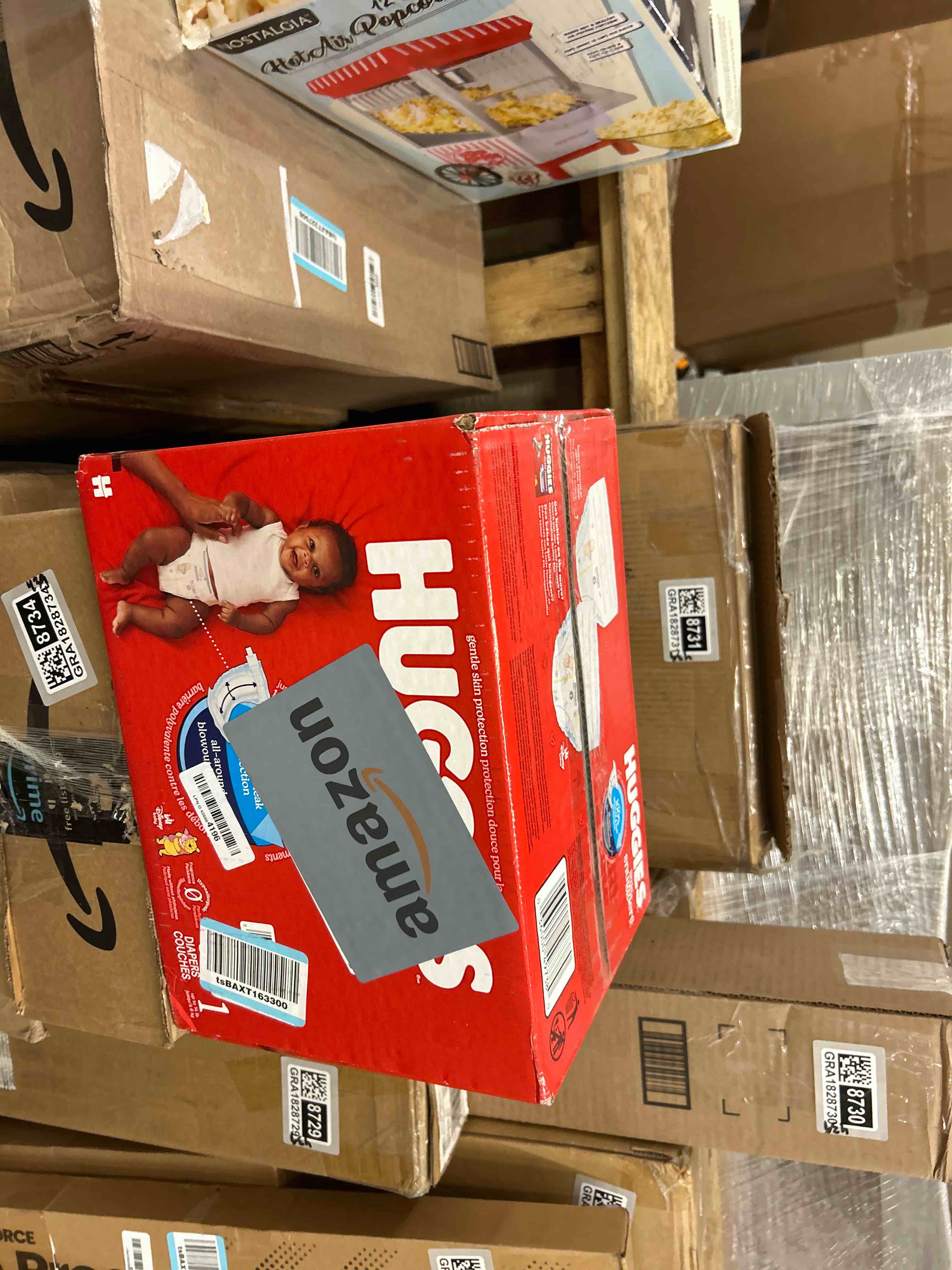 Condition photo showing New/Like New for Huggies Little Snugglers Diapers - Size 1 - 96ct