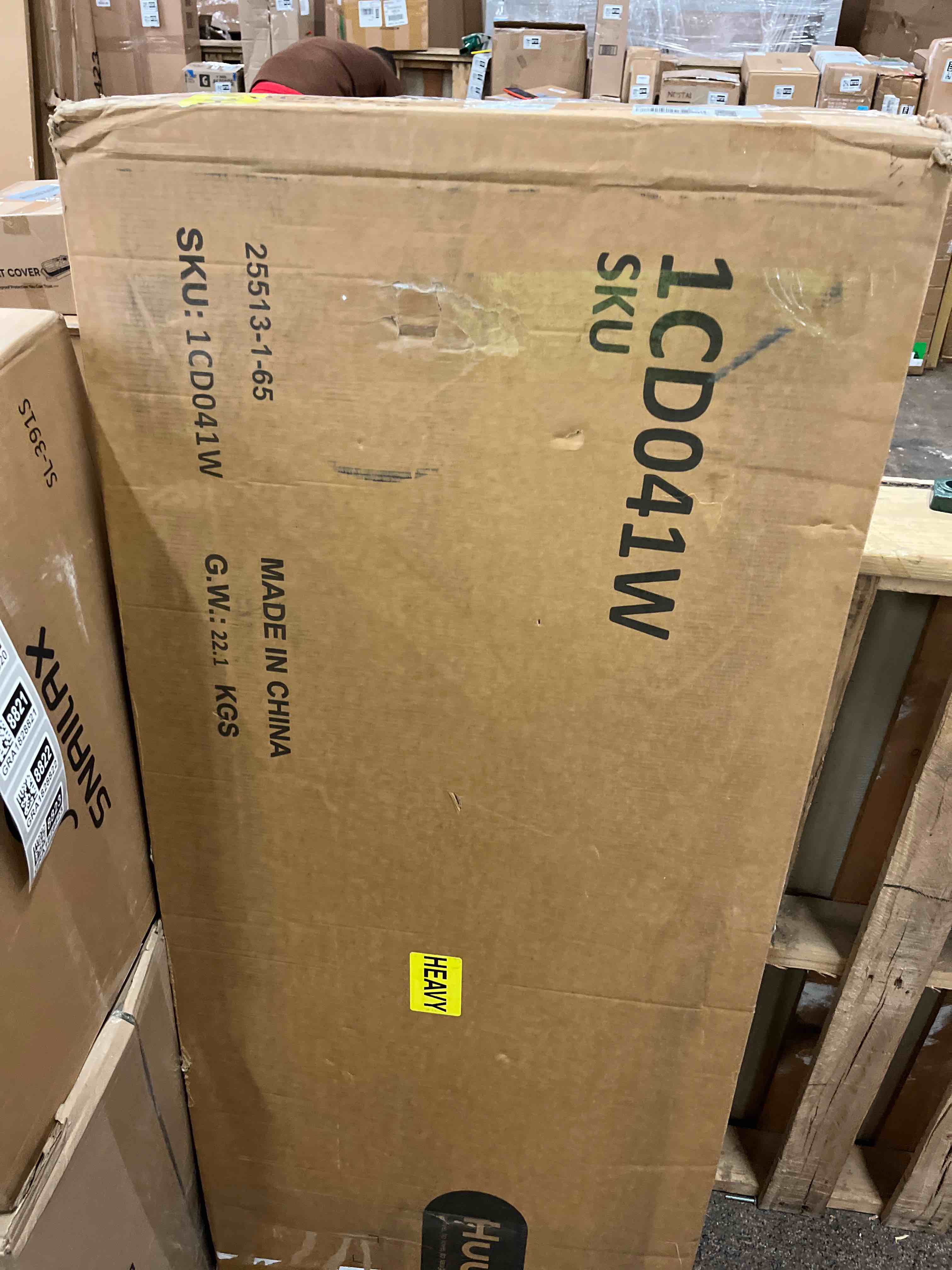 Condition photo showing New/Like New for Huuger 63 x 24 inch Desk with Power Outlets & USB-C, Deeper & Thicker Desktop, Robust Metal Tubes, Computer Desk, Heavy Duty Office Desk, Work Gaming Desk, for Home Office, White