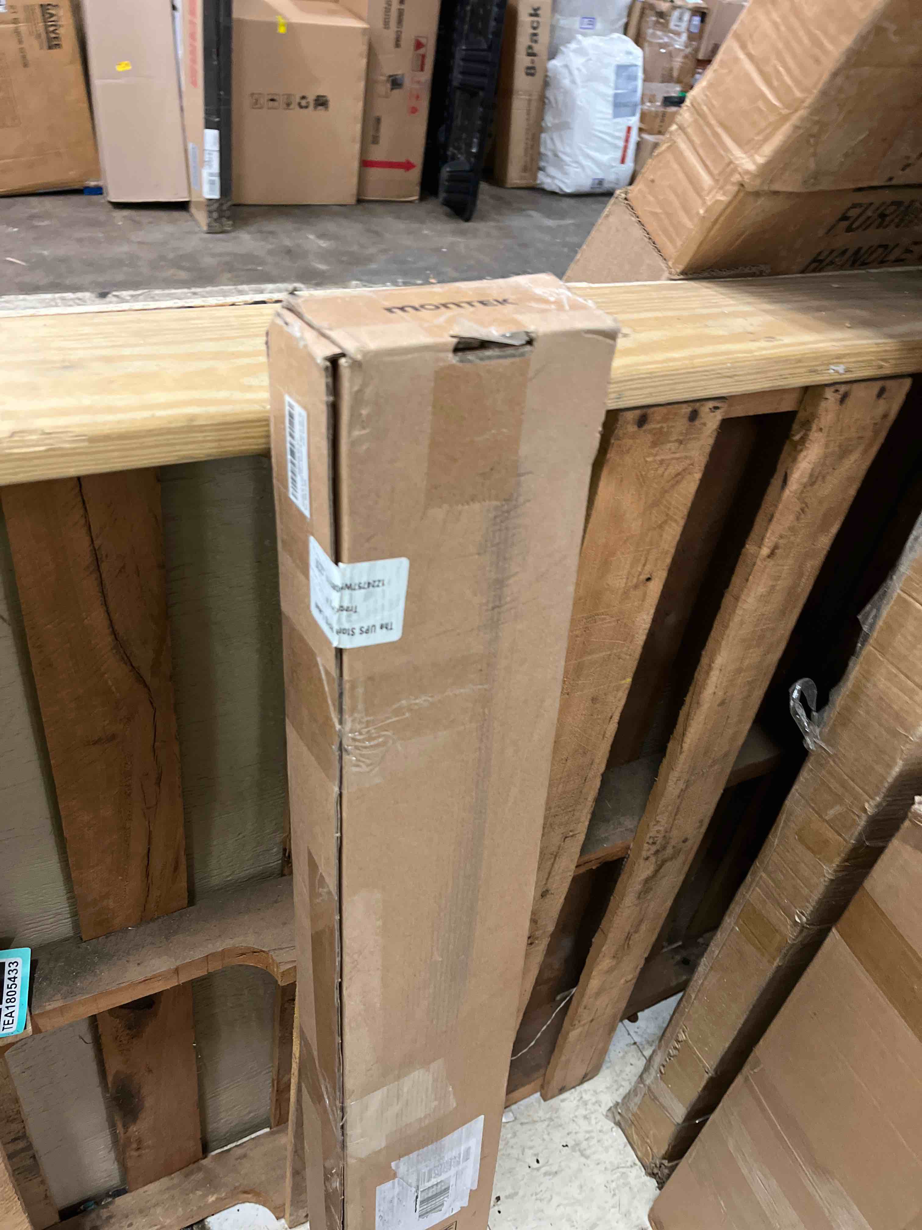 Condition photo showing New/Like New for monTEK Heavy Duty Tilting TV Wall Mount for 55-105" Large TVs up to 200 lbs - Low Profile, Universal Fit, Tilt & Swivel Adjustment, 6.8" Extension, Max VESA 1000x600mm, Fits 16"/18"/24"/32" Studs