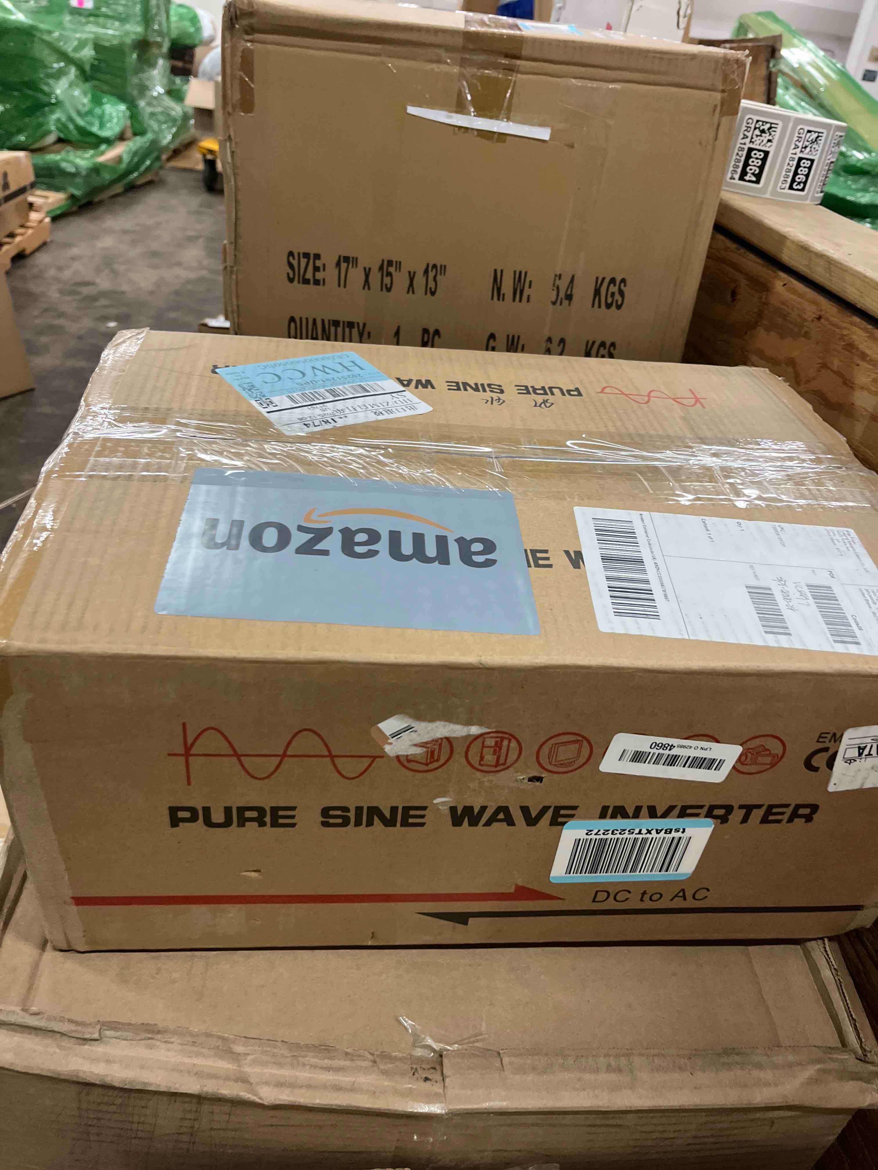 Condition photo showing New/Like New for 4000W Pure Sine Wave Inverter, Car Power Inverter 24V to 120V with Dual AC and 20A Socket, 18W+18W USB, 100W+30W Type-C, Surge 8000W, Remote Controller
