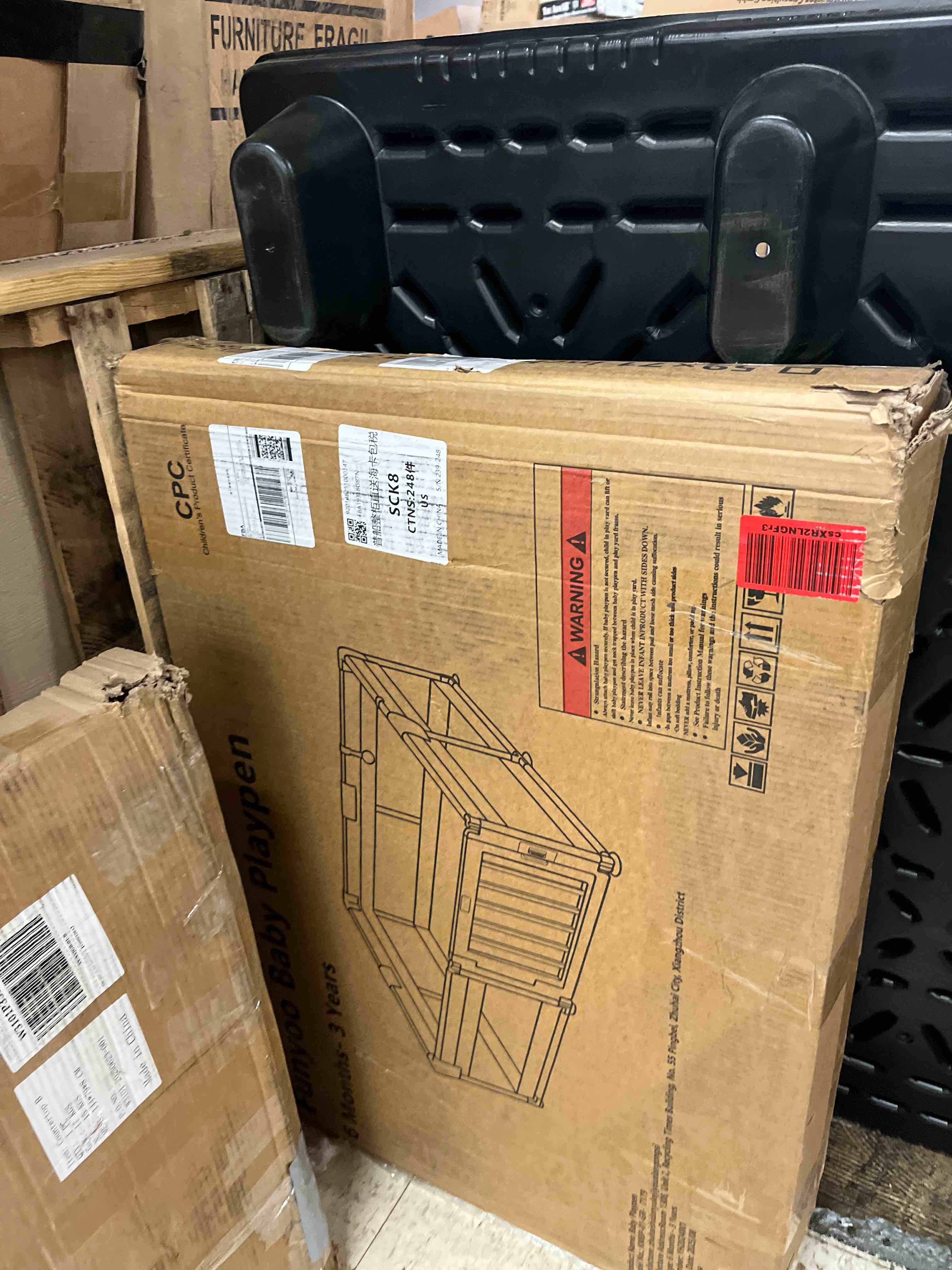 Condition photo showing New/Like New for 71" ×59" Baby Playpen with Gate, Large Baby Play Pen for Babies and Toddlers, Infant Fence Play Yard with Door for Living Room, Anti-Fall, Breathable Mesh