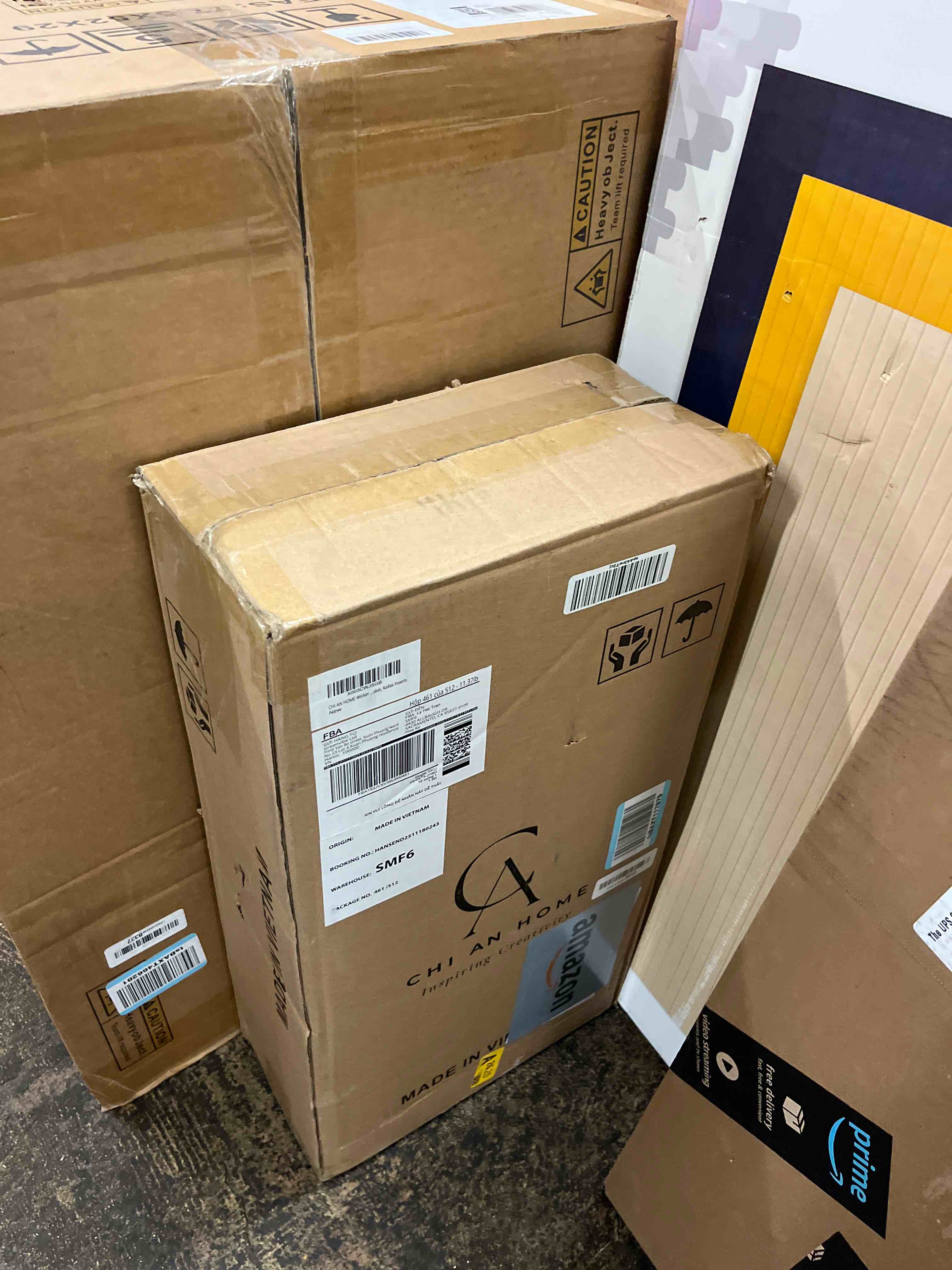 Condition photo showing New/Like New for 12x12 Storage Cube Bins Wicker Storage Basket for Cube Shelf, Natural Foldable Square Baskets for Storage, Large Woven Cube Storage Bin with Handle, Baskets for Pantry, Bedroom Set of 4