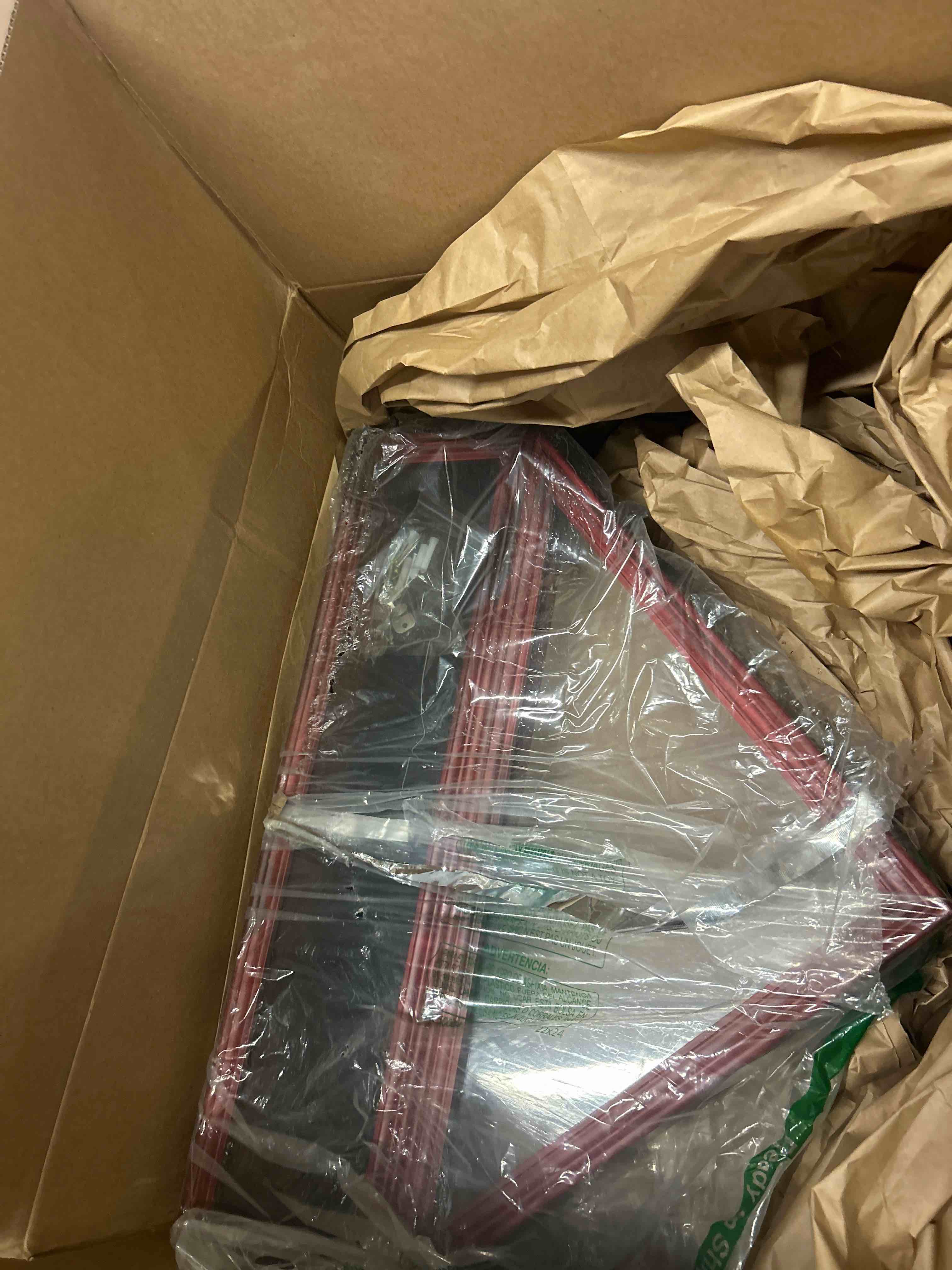 Condition photo showing New/Like New for Flag Case for 3'x5' American Flag Display Case Mahogany Wood Memorial Flag Veteran Military Medal Pins Shadow Box with Acrylic Covered and Wall Mounted (Not for Burial Flag Size)