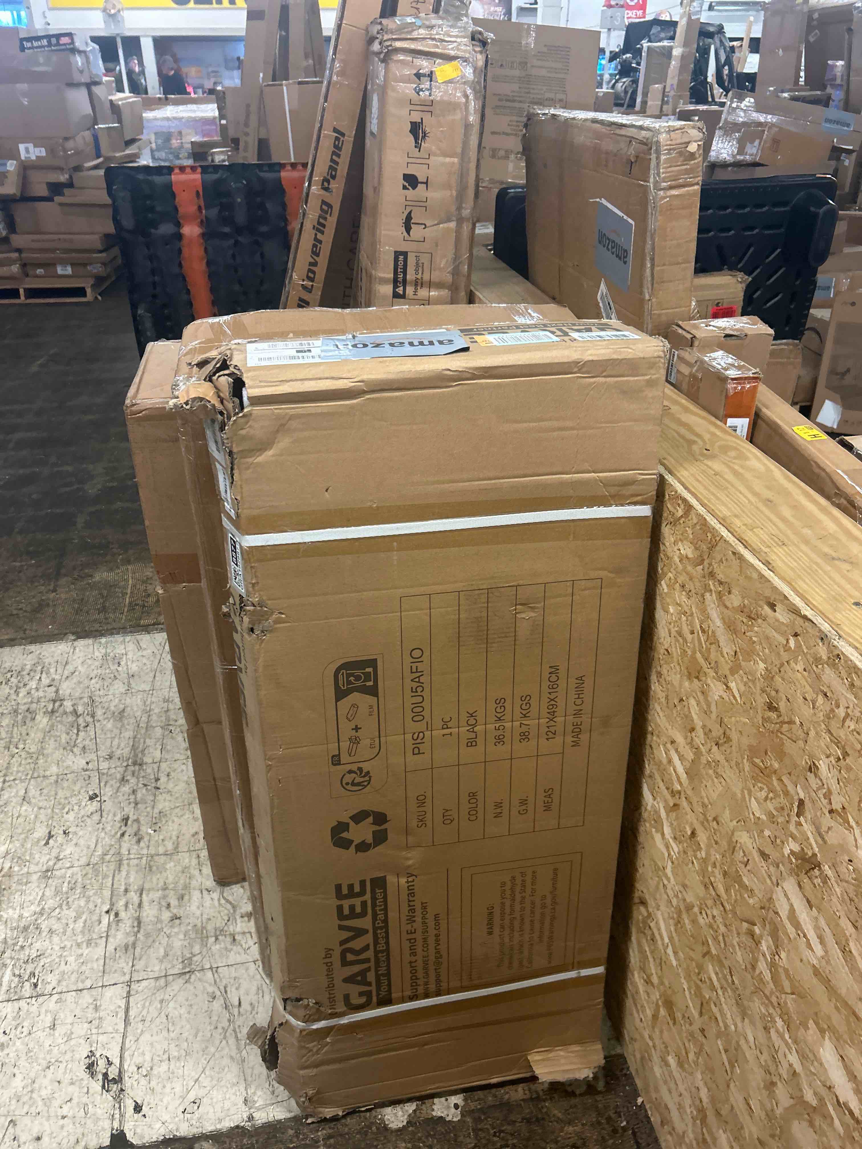 Condition photo showing New/Like New for 32x80 Inch White Sliding Barn Door Slab with 5.5ft Hardware Kit Included, 5-Panel, MDF Wood Panel Covered with Water-Proof Scratch-Proof PVC Surface, Simple DIY Assembly