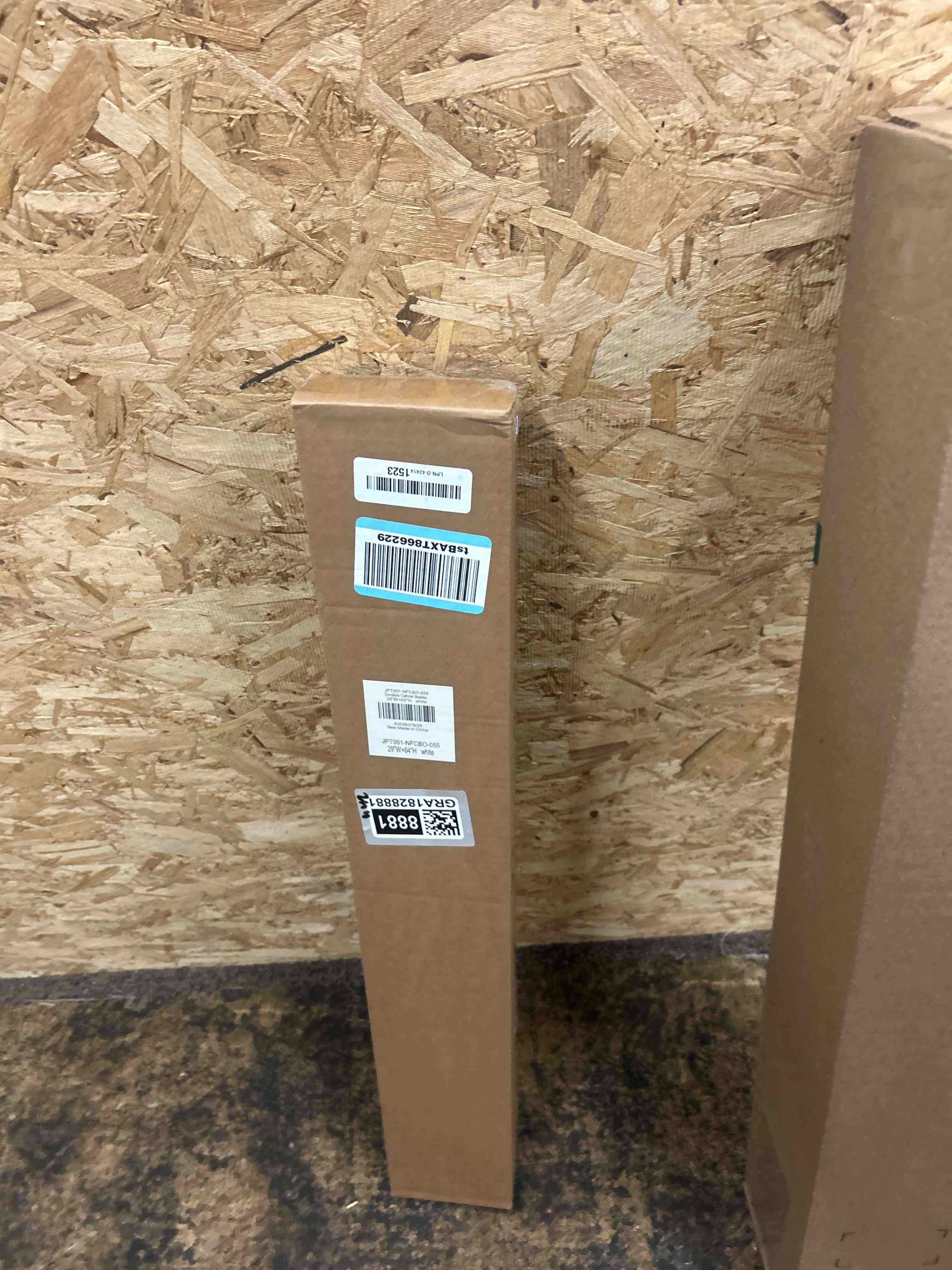 Condition photo showing New/Like New for LazBlinds No Tools No Drill Cordless Cellular Shades, Blackout Light Blocking Honeycomb Shades for Home, Thermal Insulation Blinds for Windows, 29" W x 64" H, White