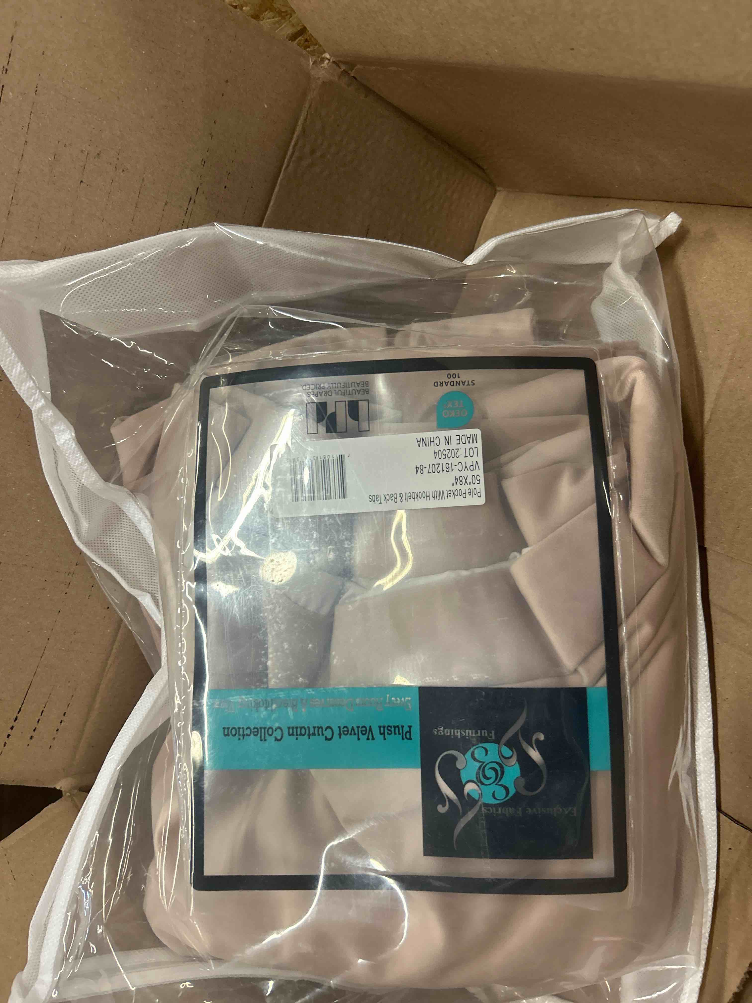 Condition photo showing New/Like New for HPD Half Price Drapes Ballet Pink Heritage Plush Velvet Room Darkening Curtains for Bedroom & Living Room Curtains (1 Panel)  Window Curtains 84 inches long  Rod Pocket Curtains & Drapes  50W X 84L