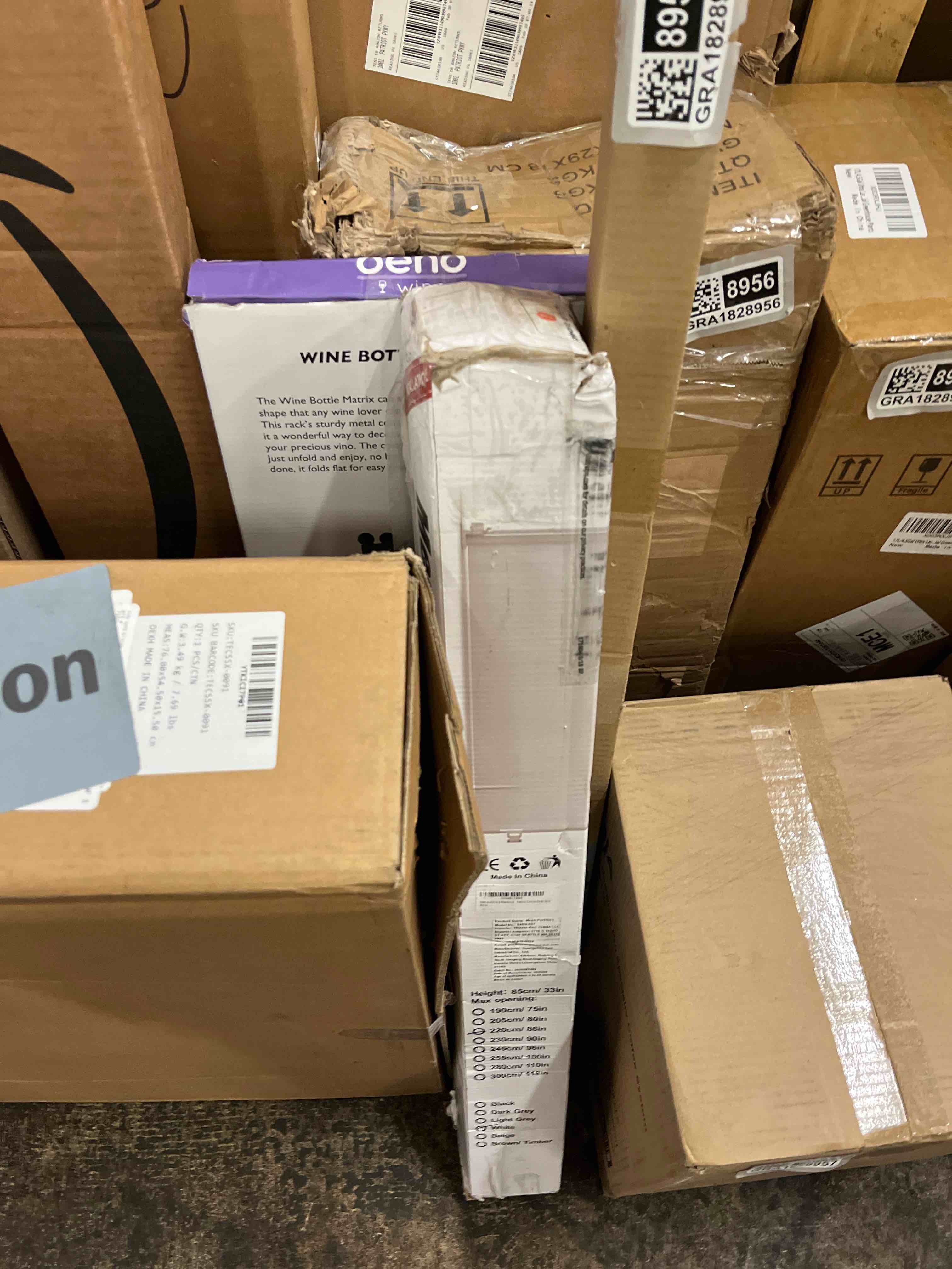 Condition photo showing Good Condition for Reinforced 85 Inch Wide Retractable Dog Gate Extra Long Baby Gate with Support Rods - Prevent Crawling Under, Indoor Extra Wide Retractable Baby Gate Retractable Gate Outdoor Gates for Decks, White